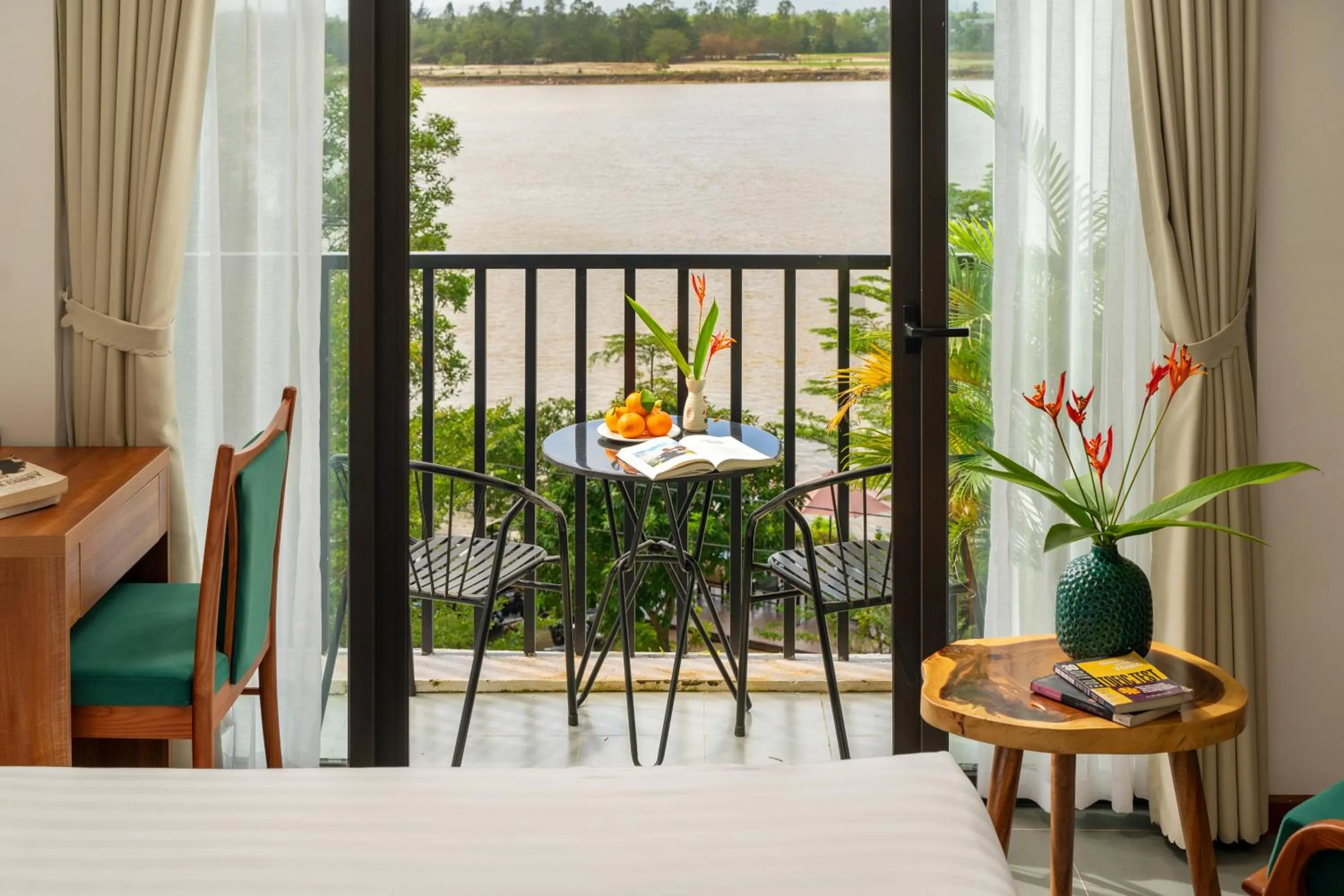 Balcony/Terrace in Gia Huy Riverside Hotel Hoi An