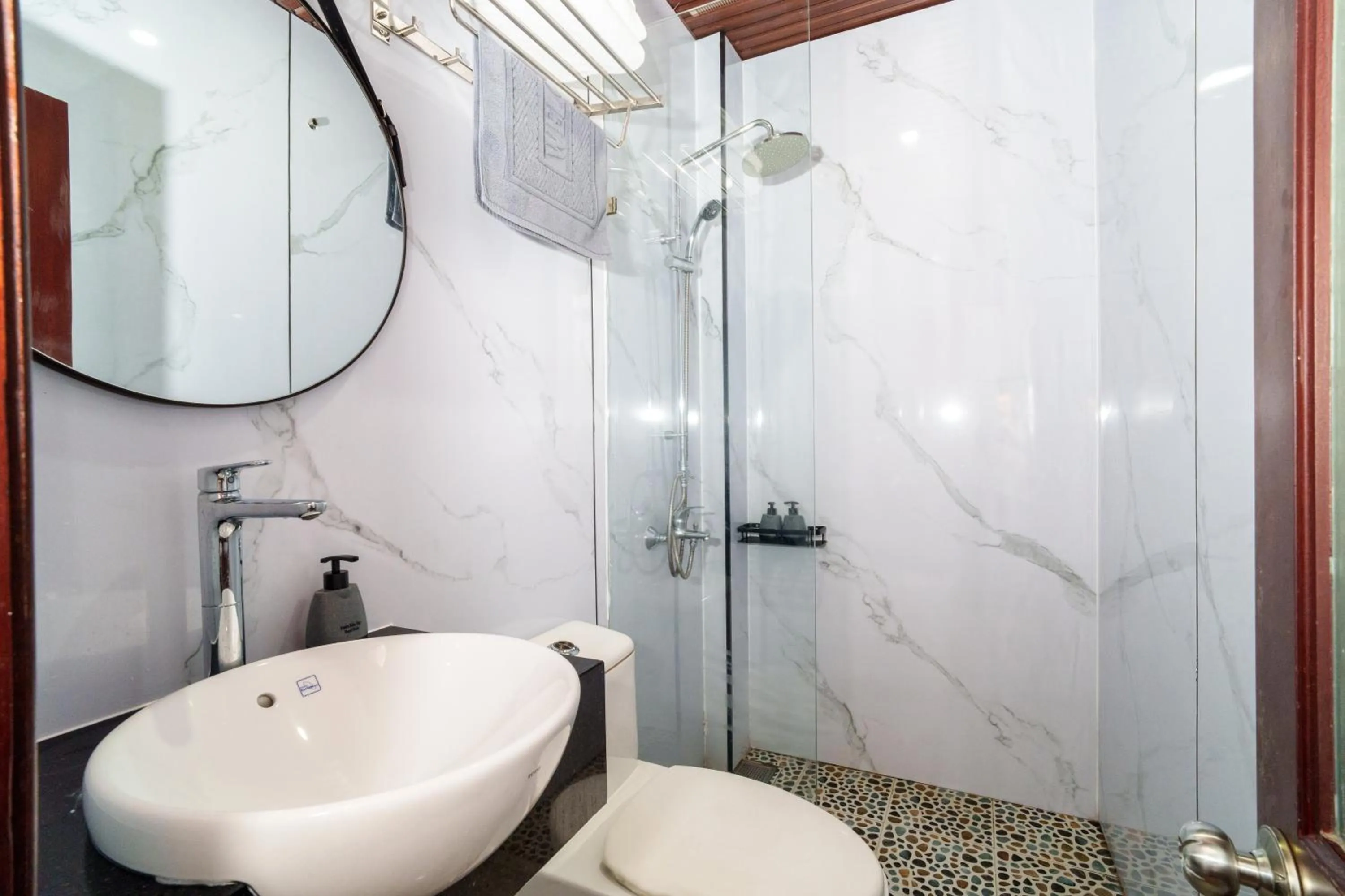 Shower in Serene Riverside Hotel Hoi An