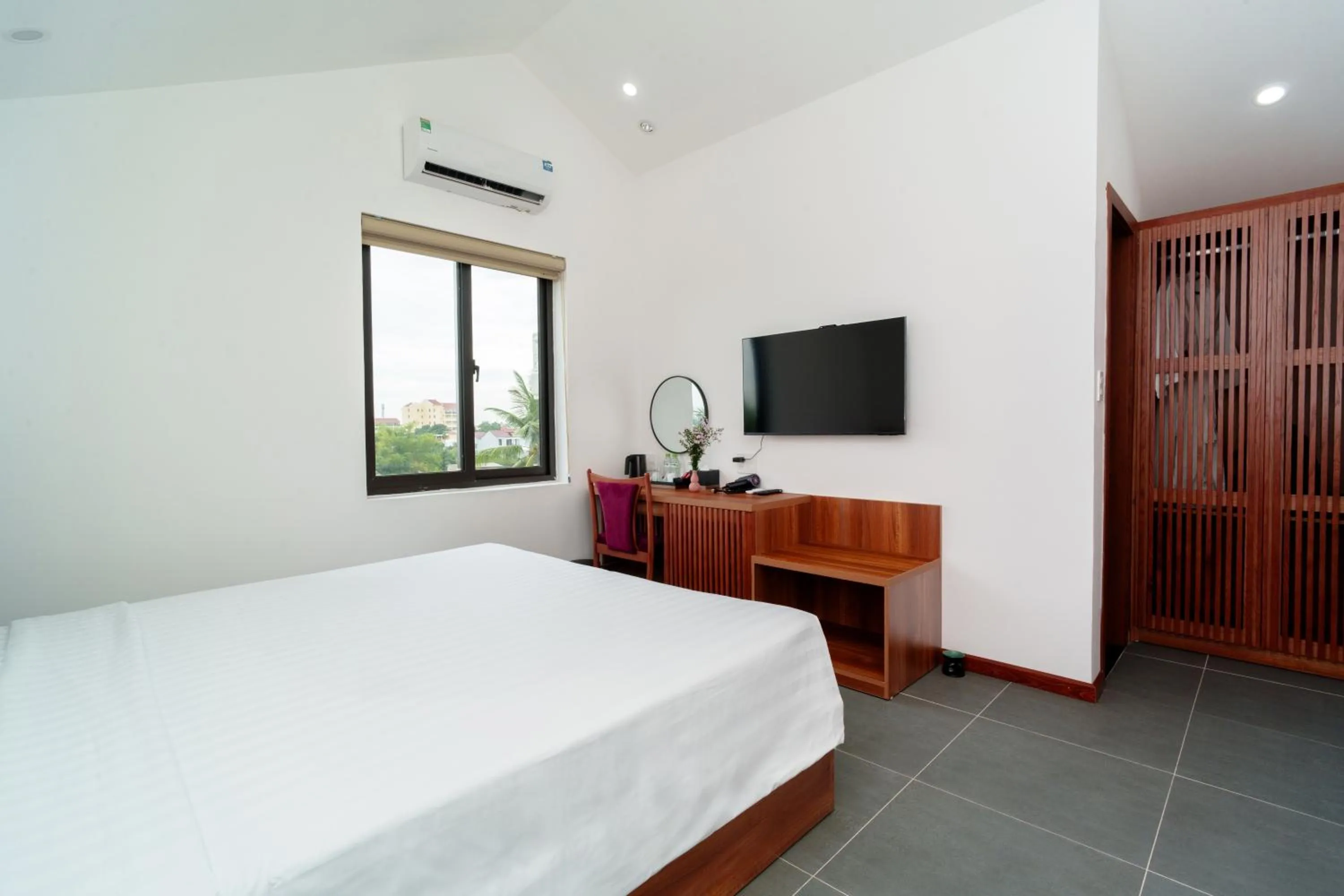 Bedroom, Bed in Serene Riverside Hotel Hoi An