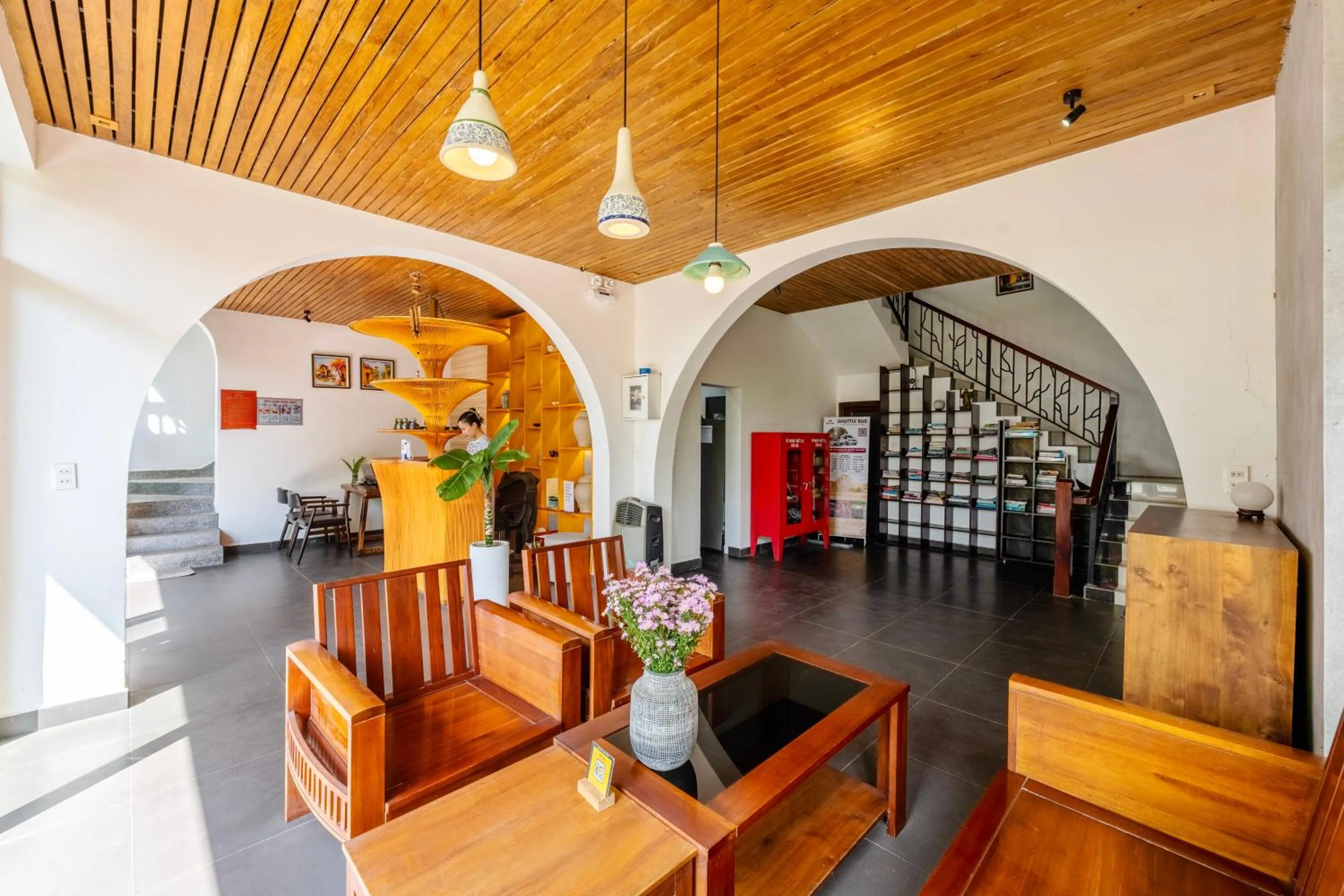 Communal lounge/ TV room in Gia Huy Riverside Hotel Hoi An