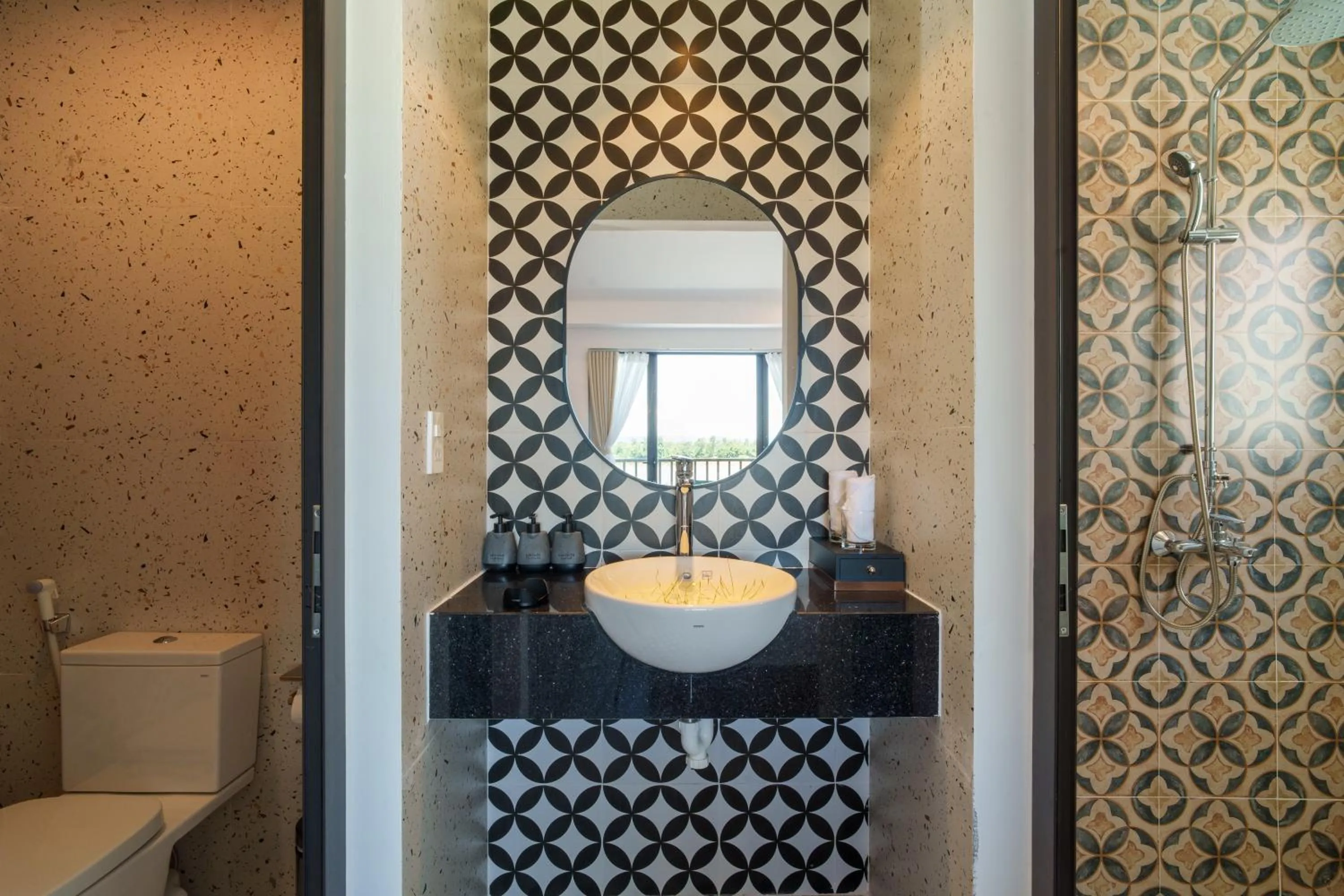 Shower in Serene Riverside Hotel Hoi An