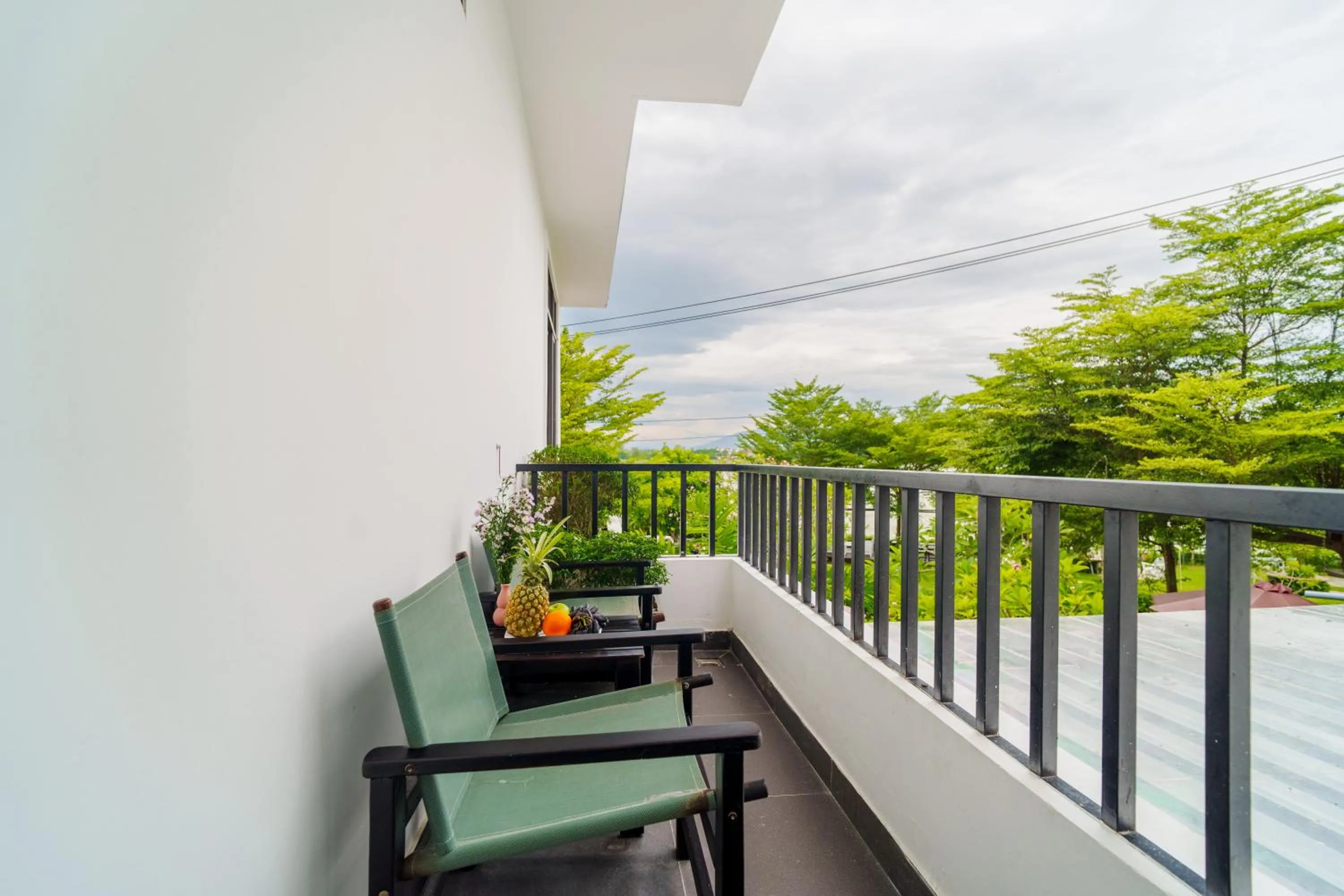 Balcony/Terrace in Serene Riverside Hotel Hoi An