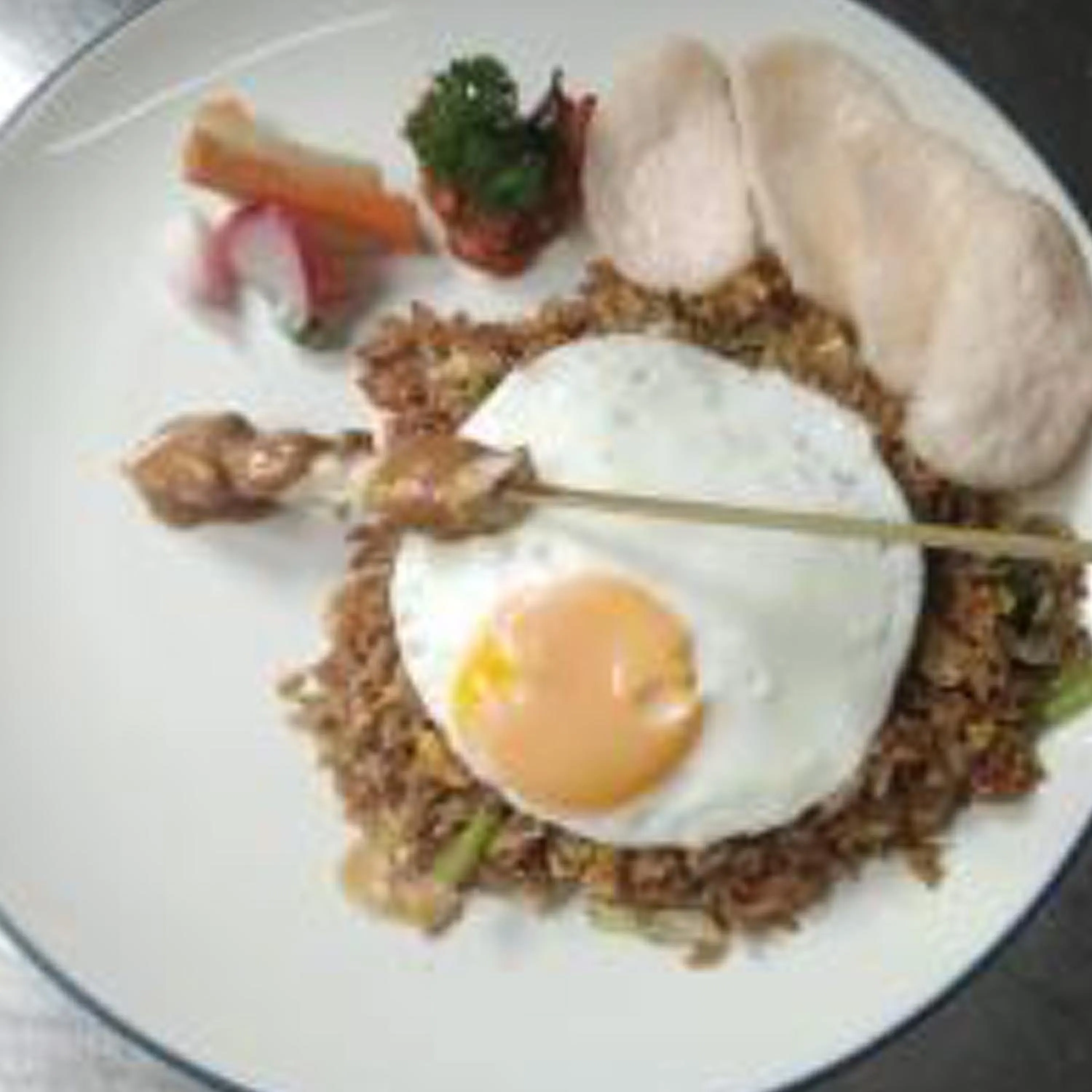 Asian breakfast in Amalfi Hotel Seminyak