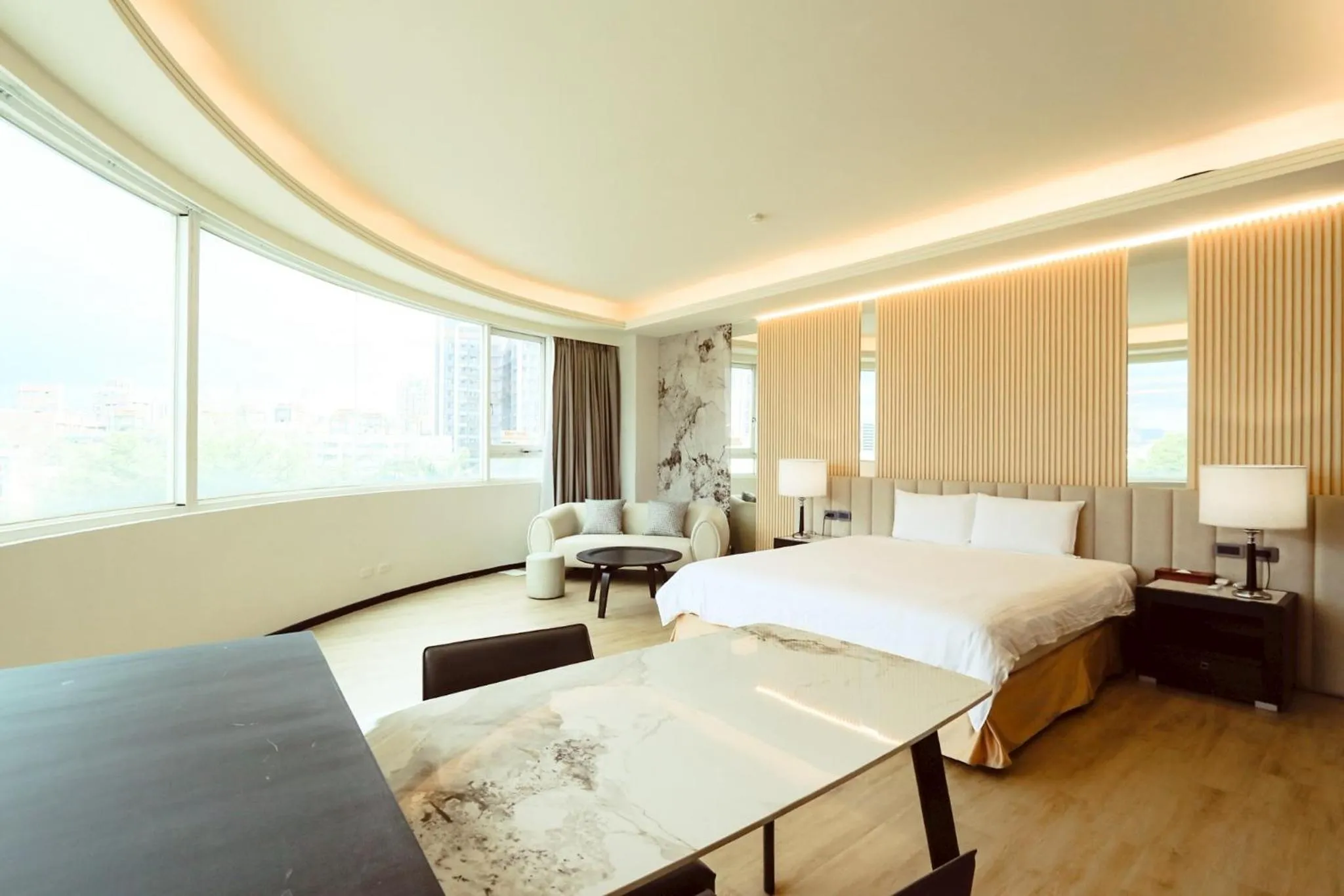 View (from property/room), Bed in Herkang Hotel