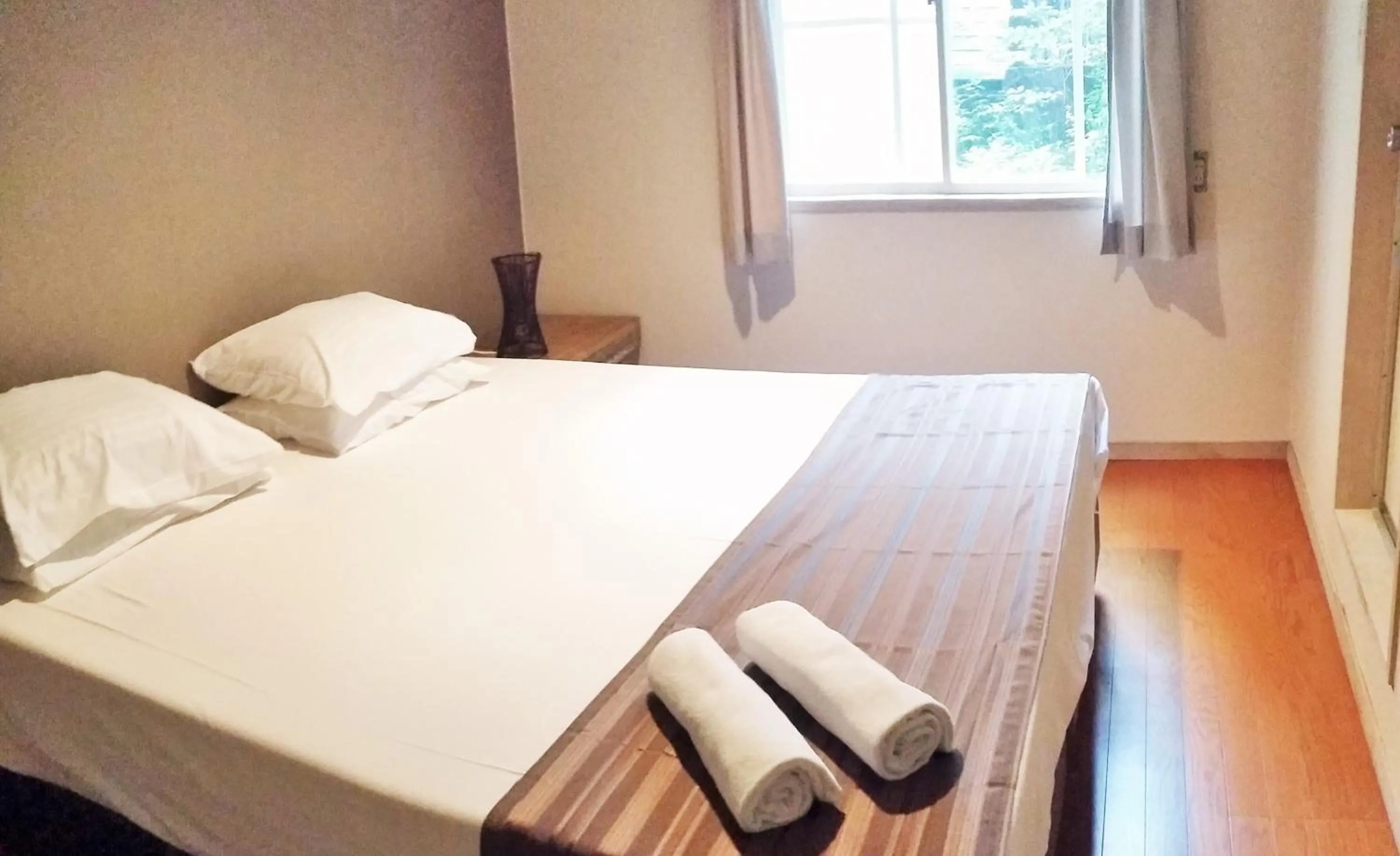 Bed in Hakuba Haven Lodge