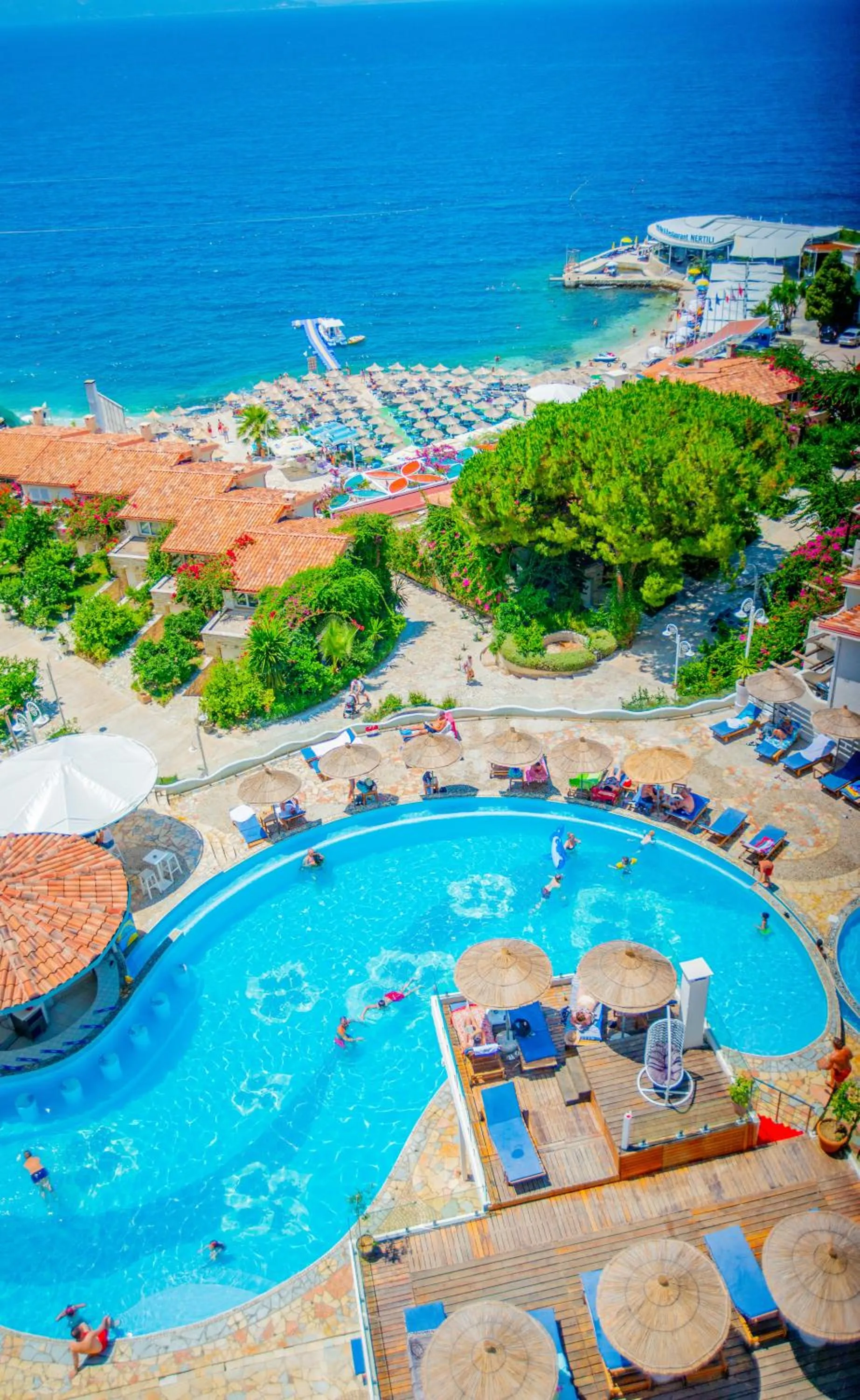 Bird's eye view in Bougainville Bay Hotel