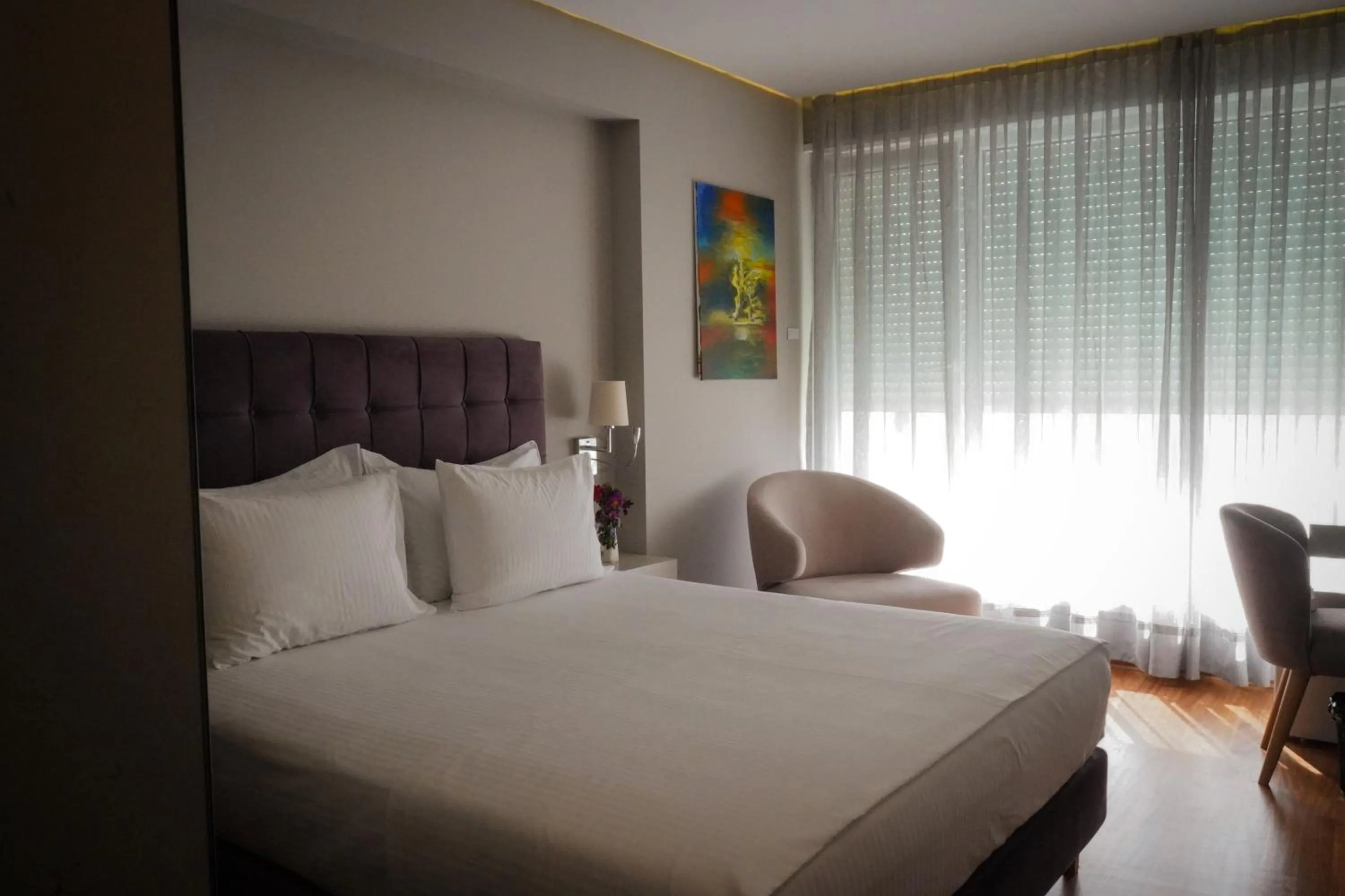 Bed in Bougainville Bay Hotel