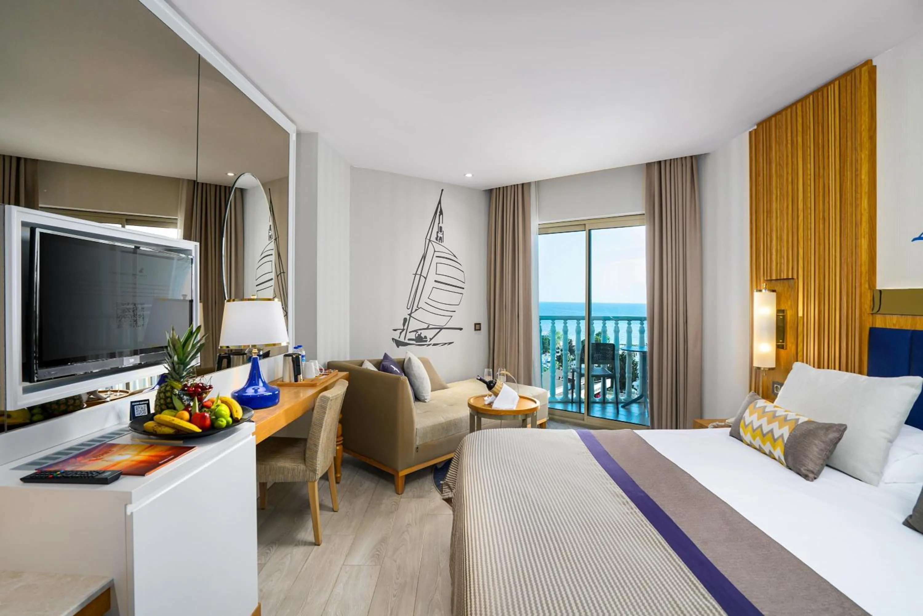 Bed in Kirman Sidemarin Beach & Spa - All Inclusive