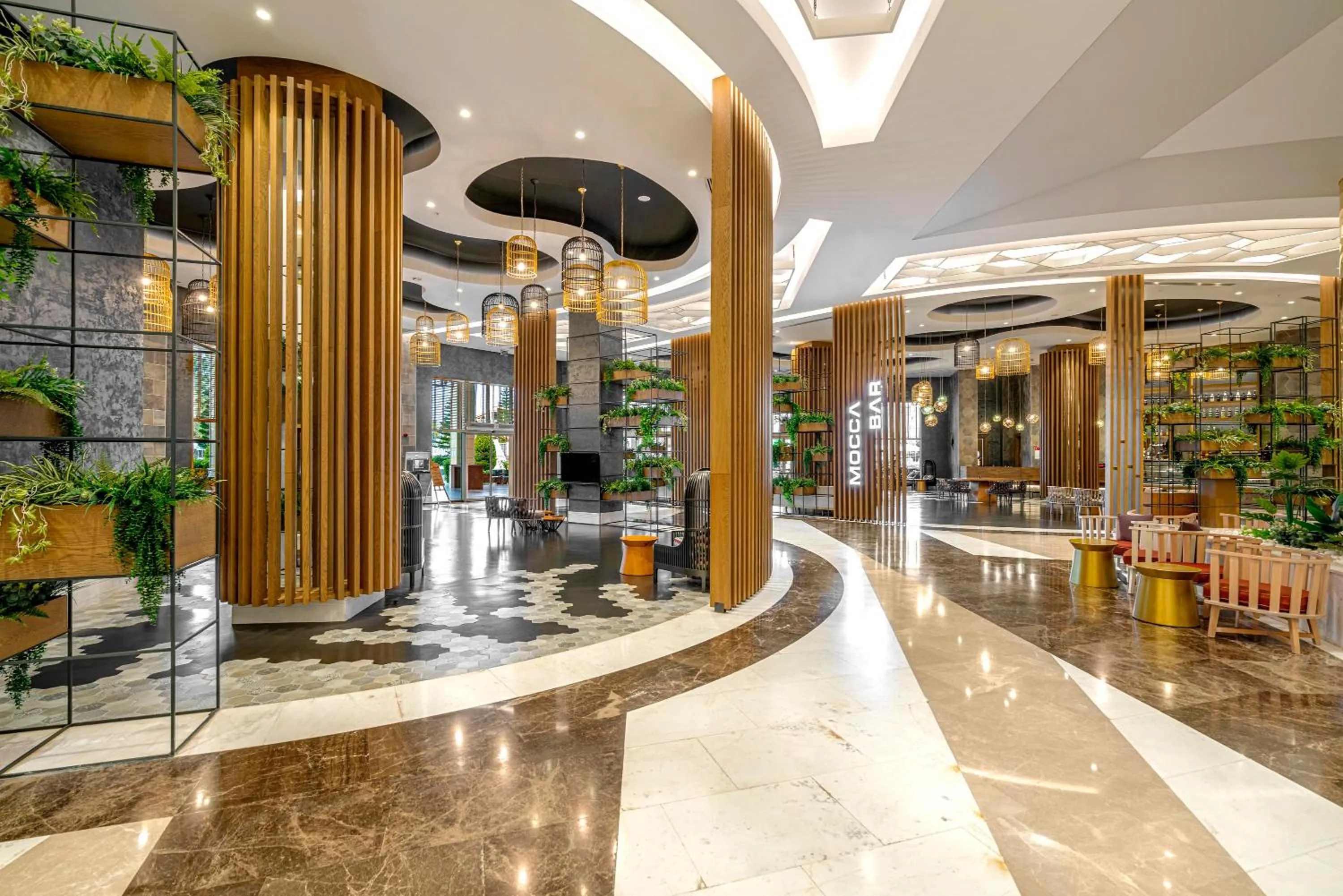 Lounge or bar, Lobby/Reception in Kirman Sidemarin Beach & Spa - All Inclusive