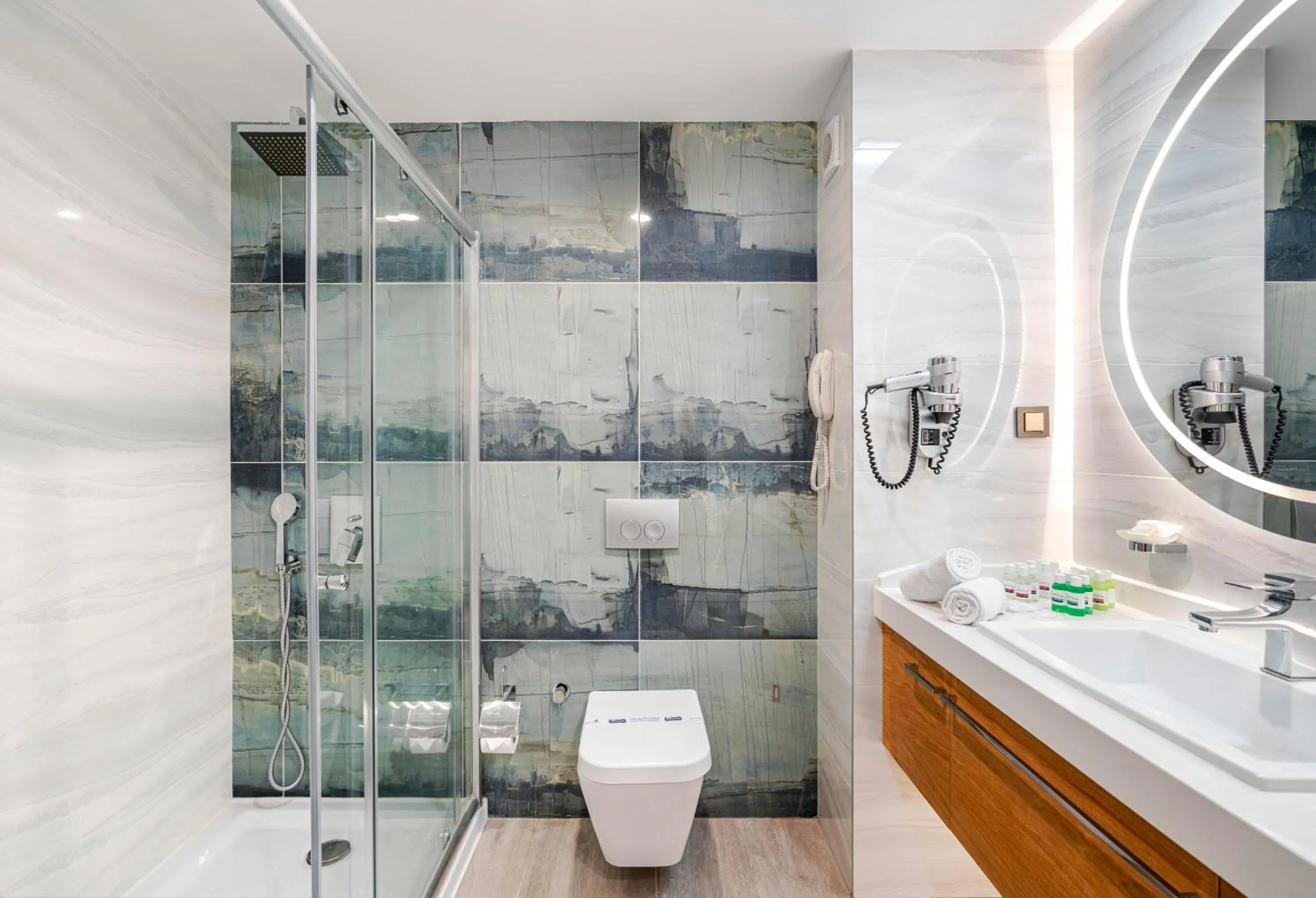 Shower, Bathroom in Kirman Sidemarin Beach & Spa - All Inclusive