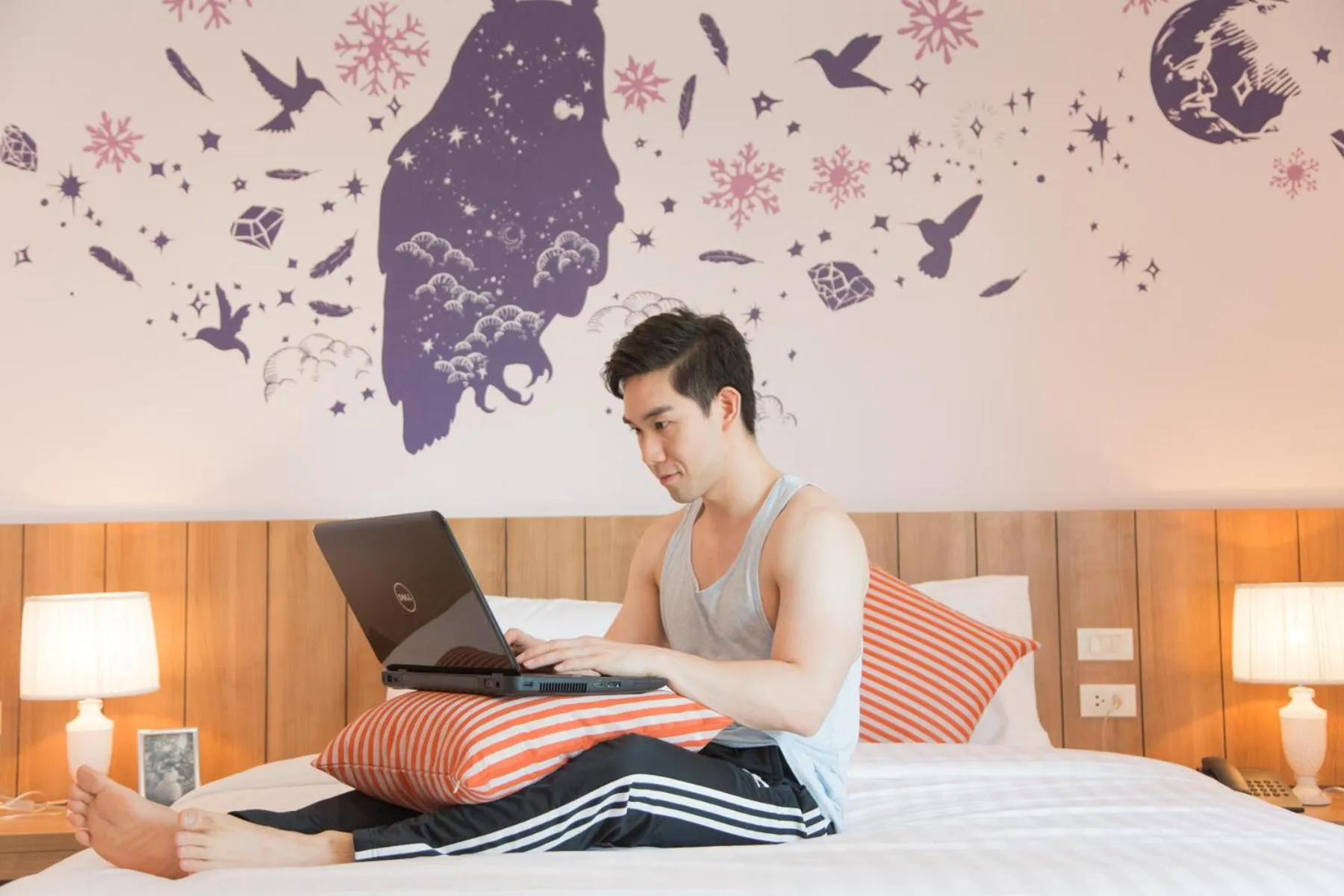 People, Bed in The Bedroom Ladprao 101 Bangkok - SHA