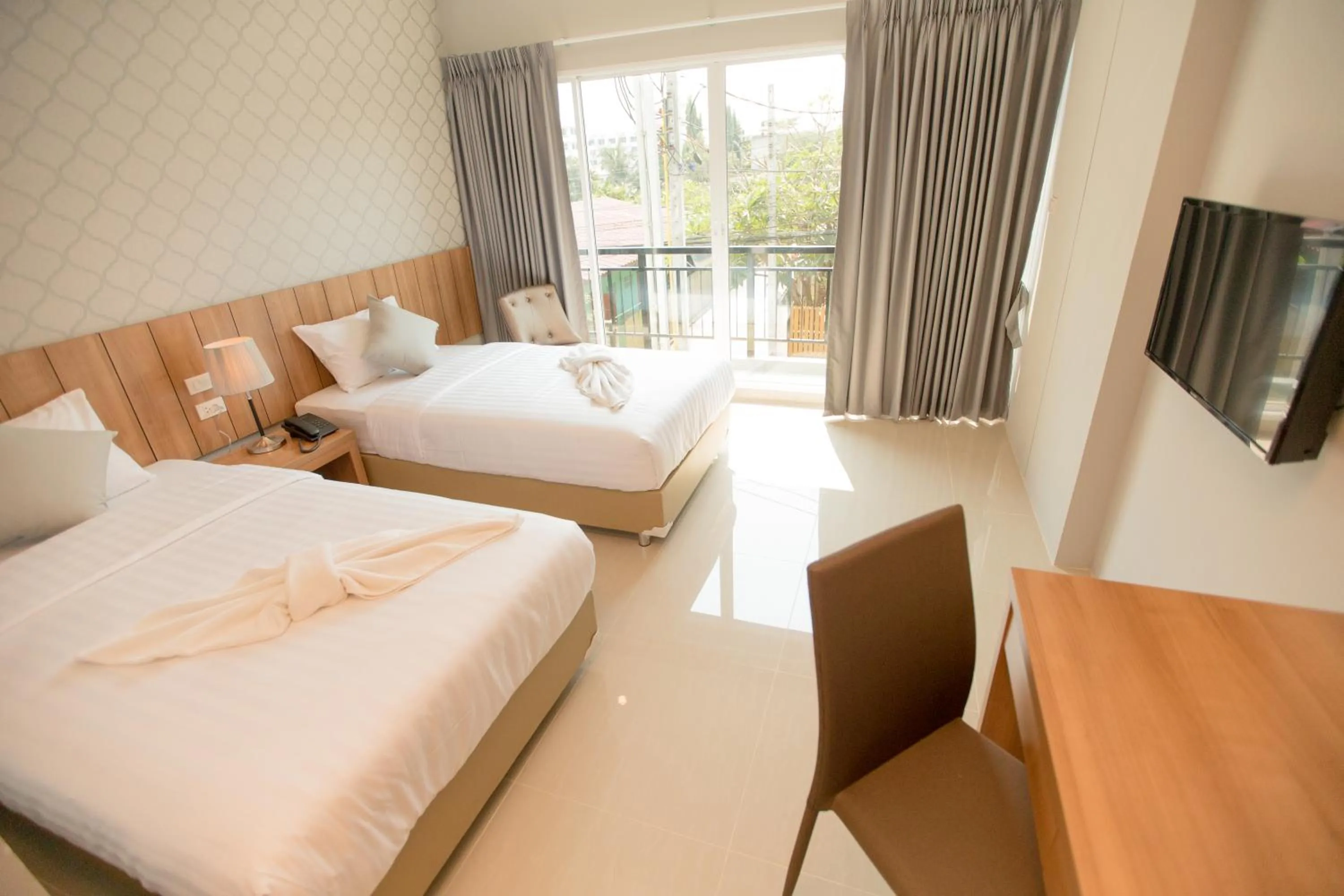 TV and multimedia, Bed in The Bedroom Ladprao 101 Bangkok - SHA