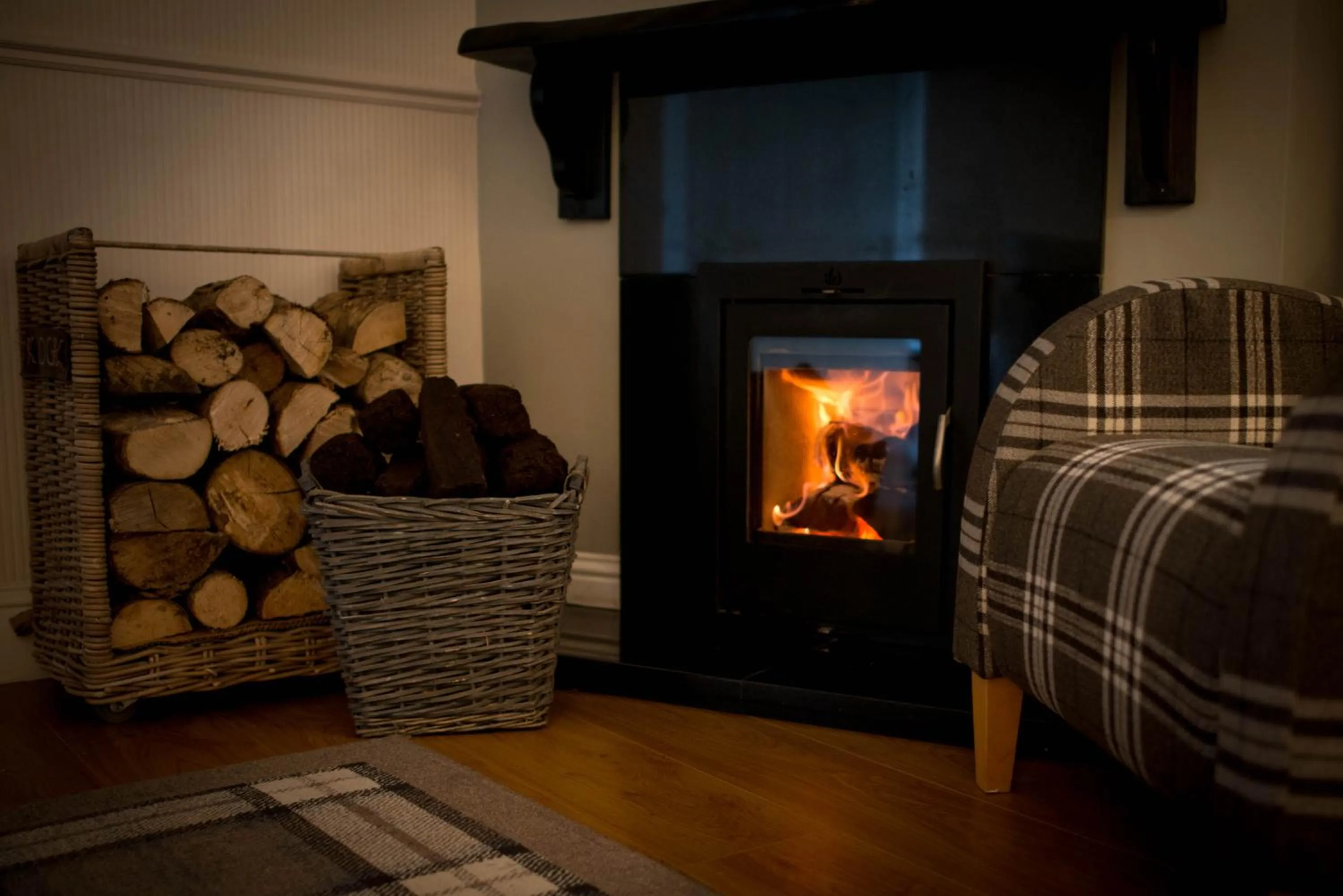 Communal lounge/ TV room in Hazelwood Lodge