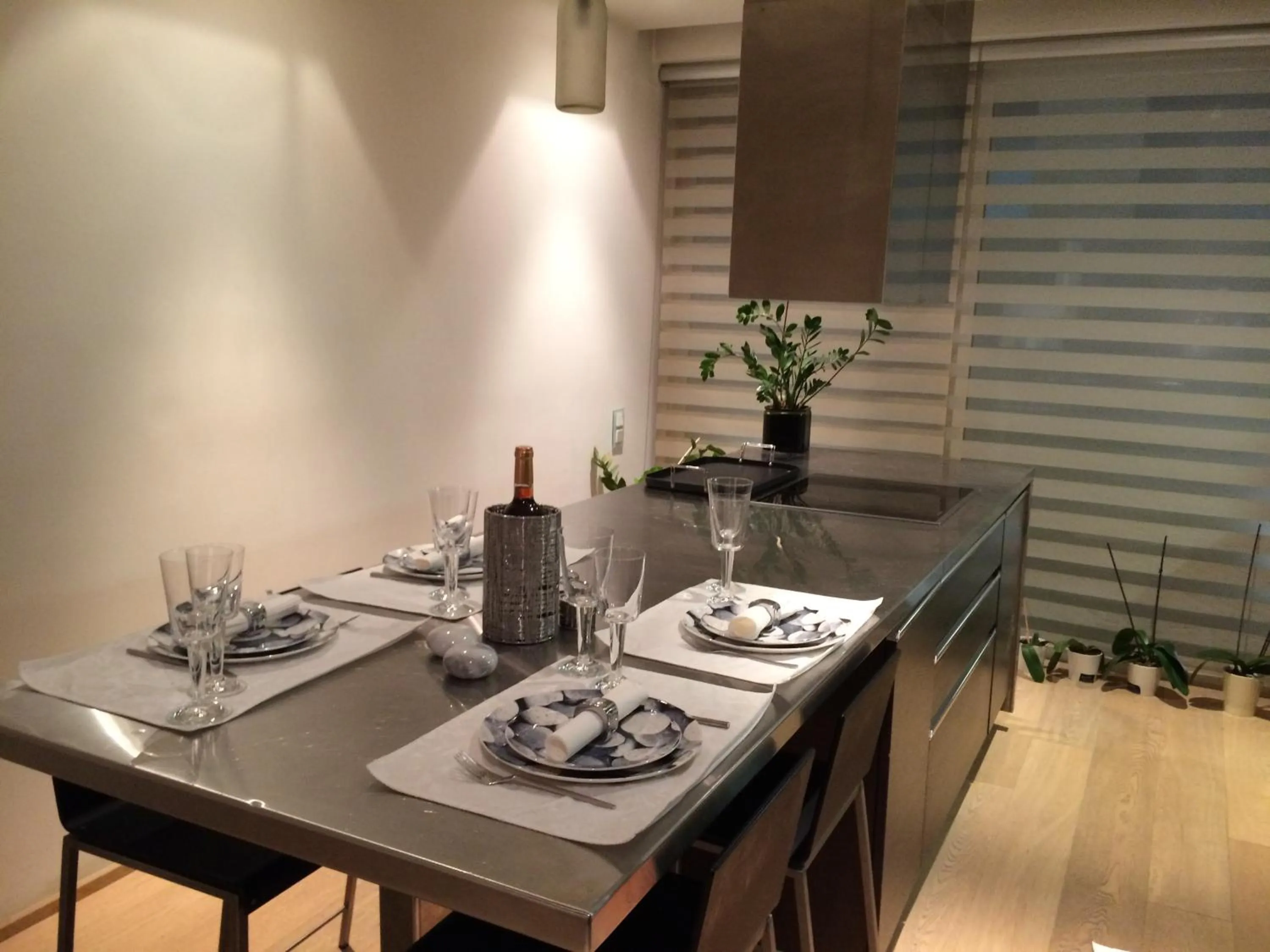 Dining area in Infinity White Complex by GK Properties