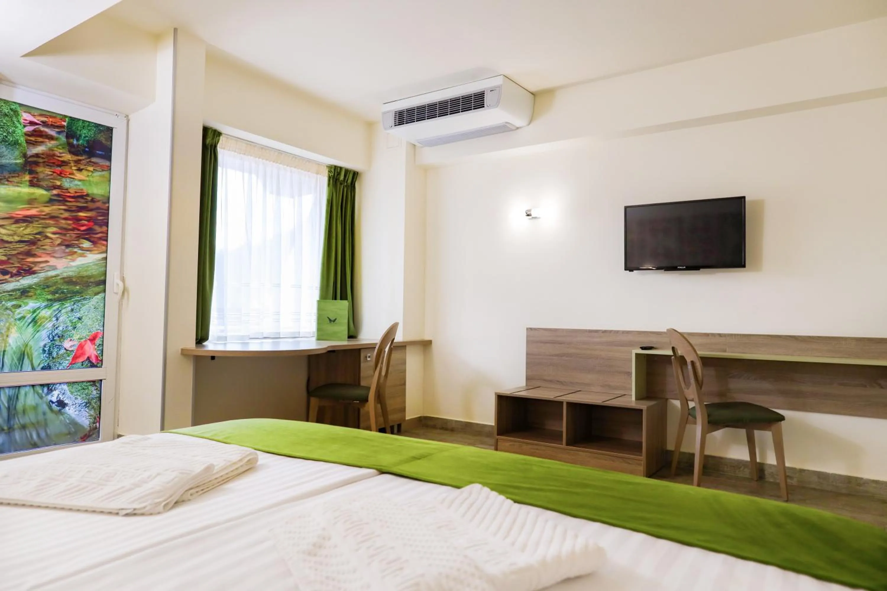 TV and multimedia, Bed in Hotel Olanesti & Spa Medical