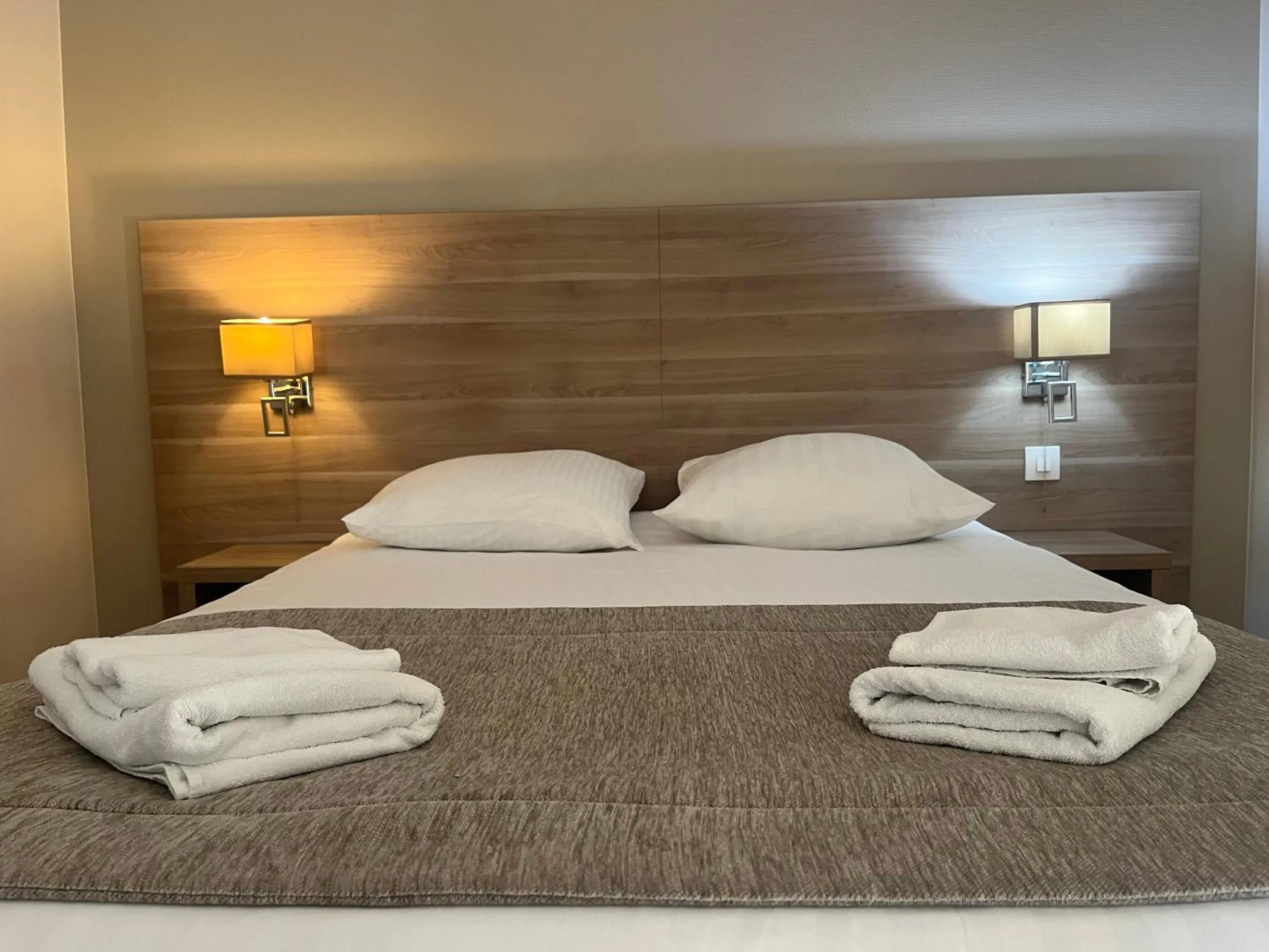 Bed in Hôtel Le Roosevelt