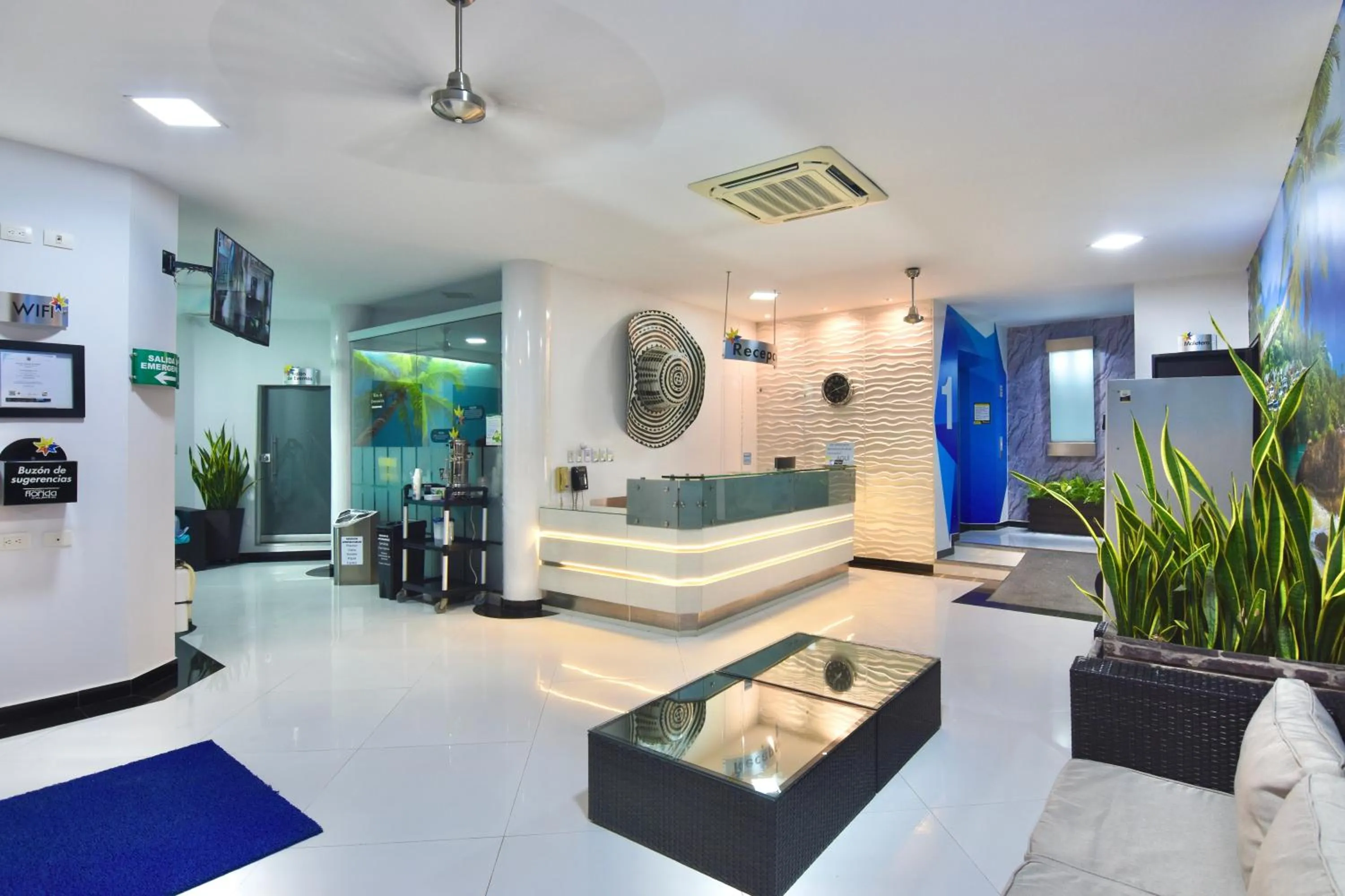 Seating area in Hotel Florida Sincelejo