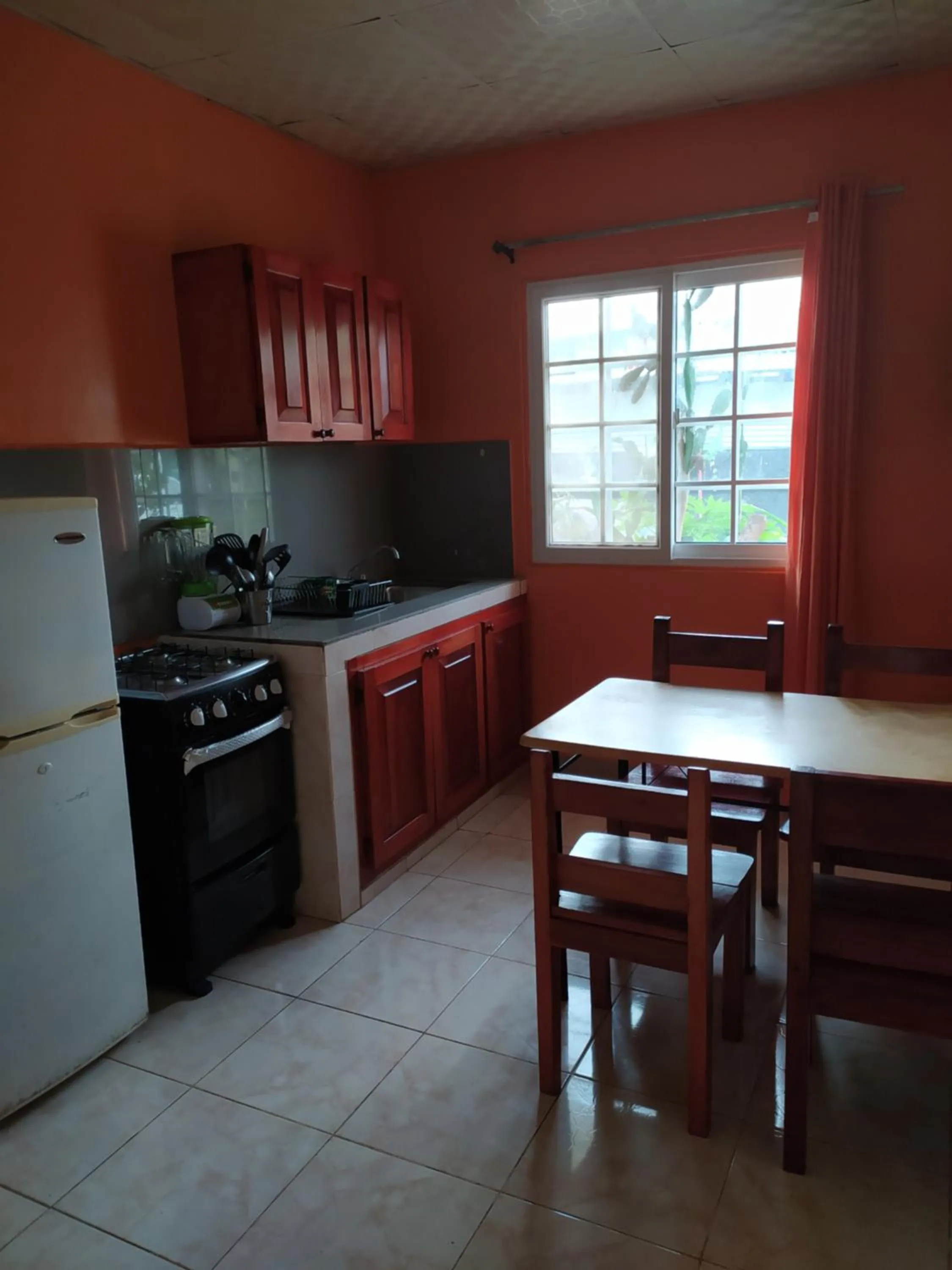 Kitchen or kitchenette in Sun Havens Apartments & Suites