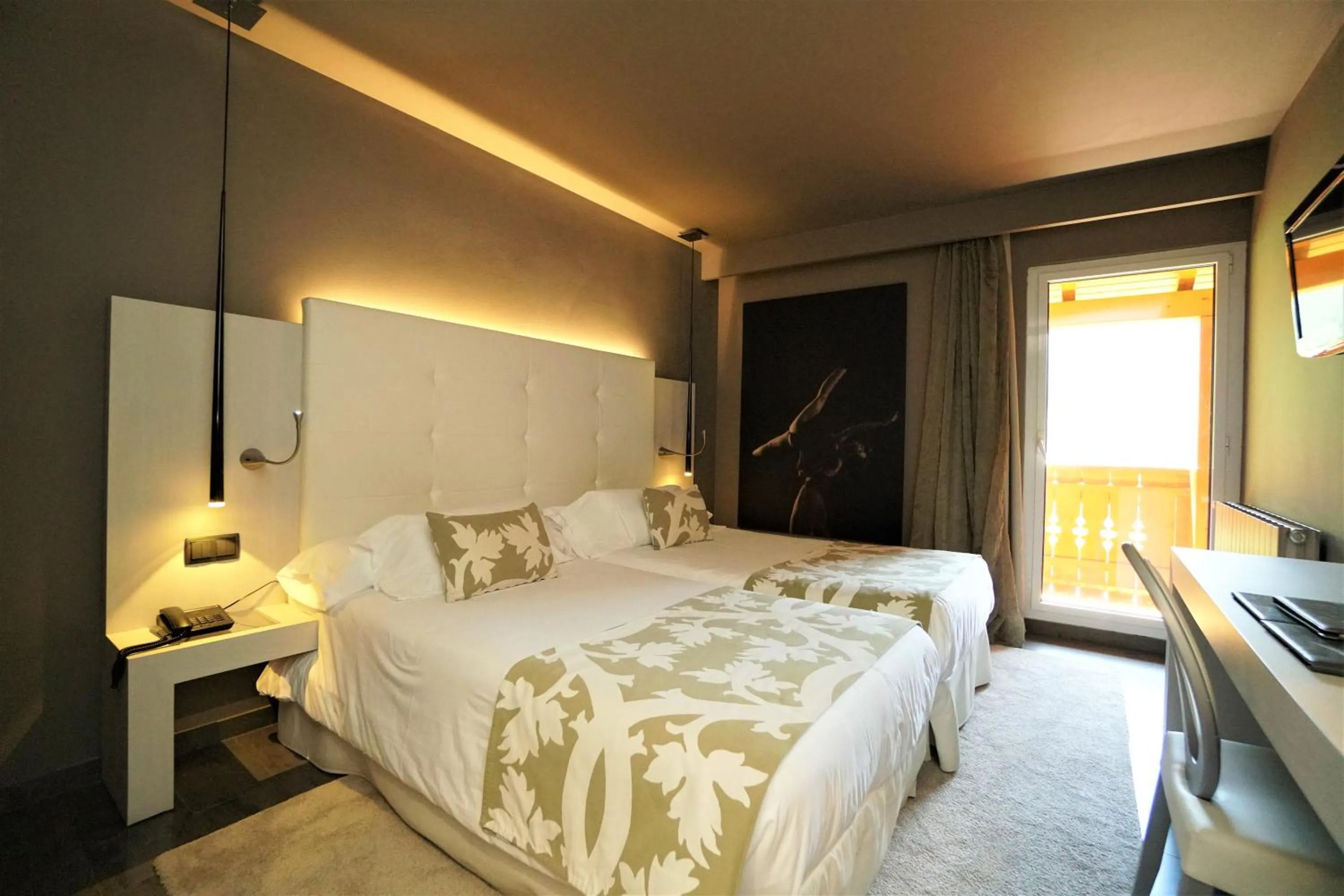 Bed in Hotel & Spa Xalet Bringue