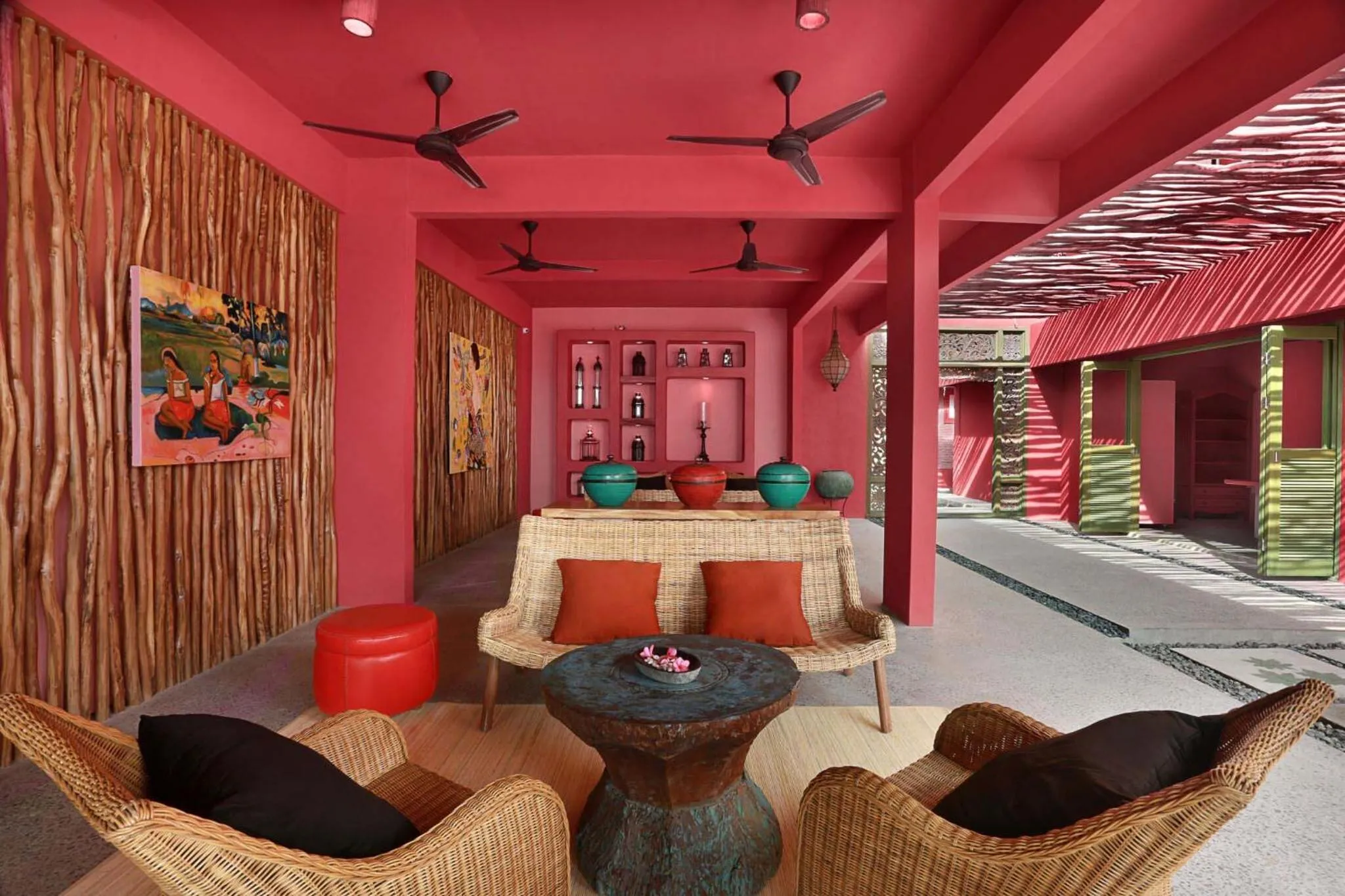 Lobby or reception in PinkCoco Gili Trawangan - Constant Surprises - for Cool Adults Only