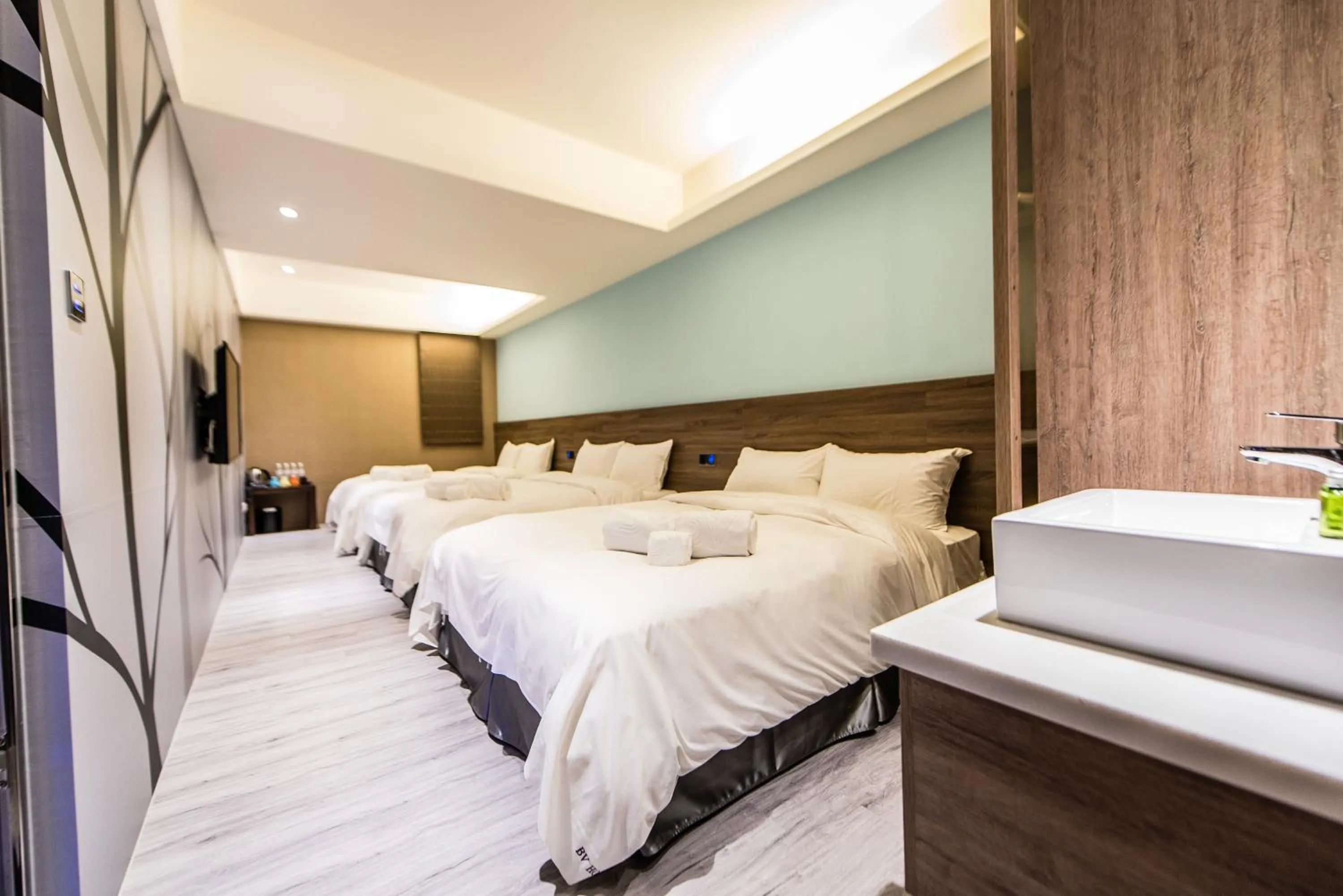 Photo of the whole room, Bed in SIX FUKUN HOTEL