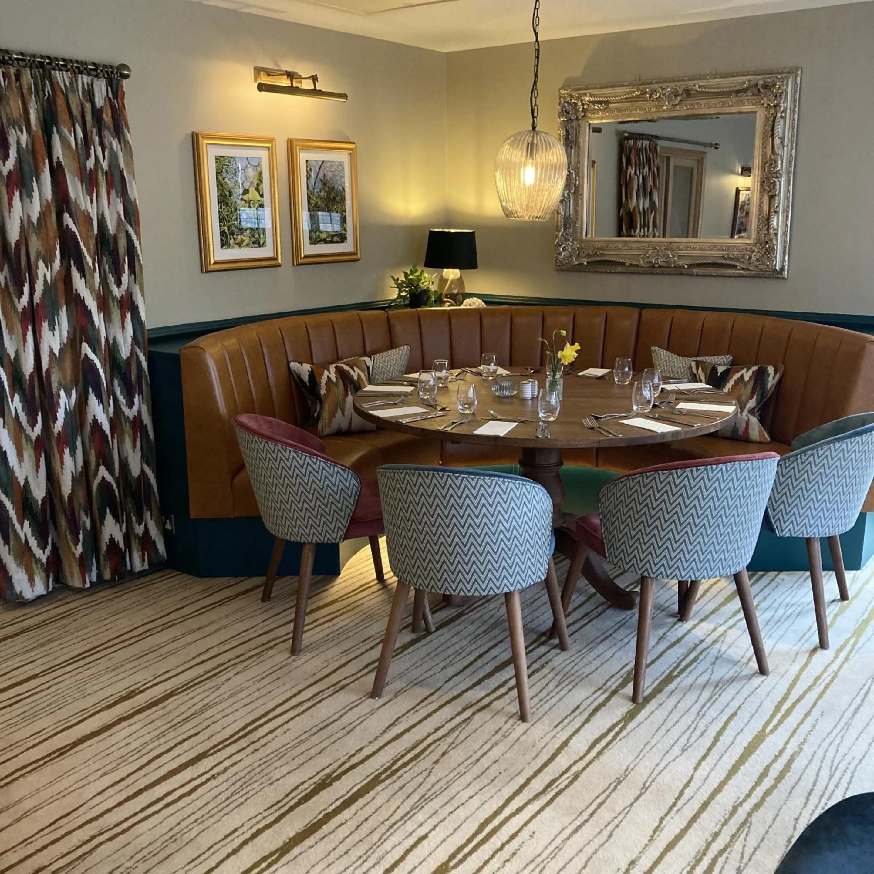 Dining area in The Britannia Inn & Waves Restaurant