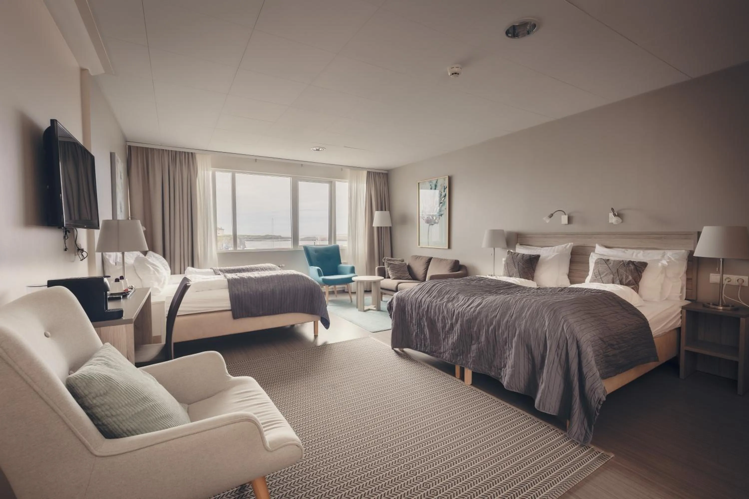 Bed in Hótel Fransiskus Stykkishólmi