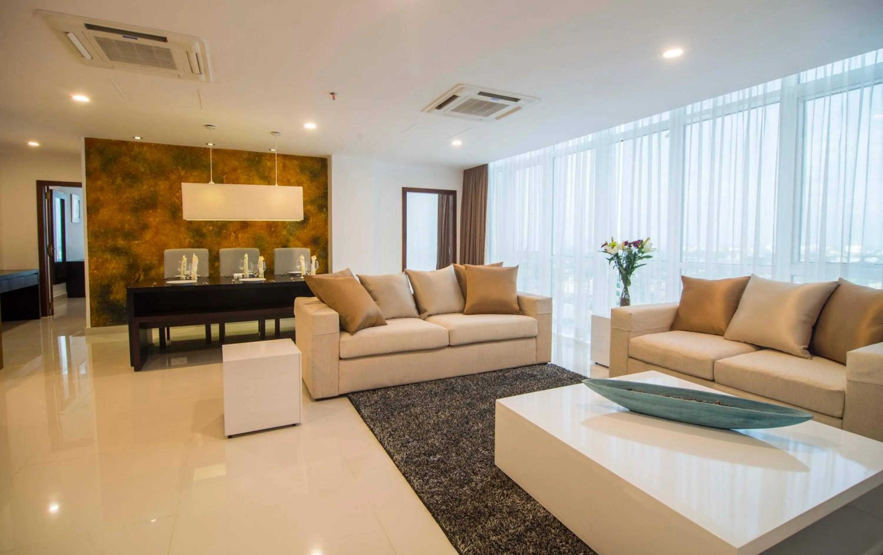 Living room in Platinum One Suites