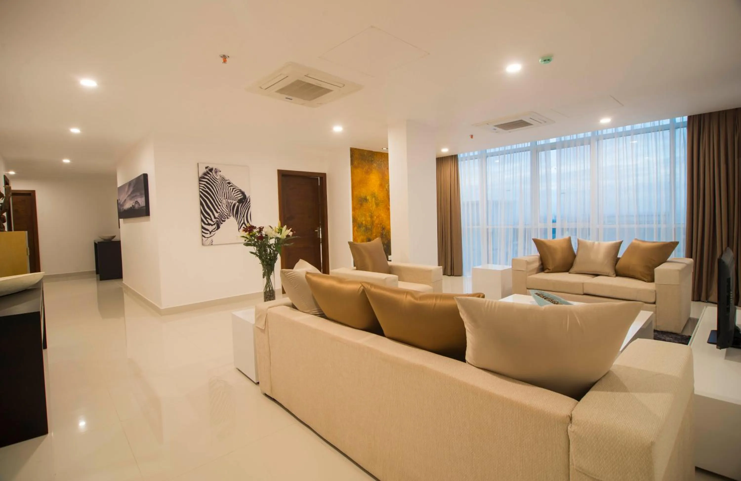 Living room in Platinum One Suites