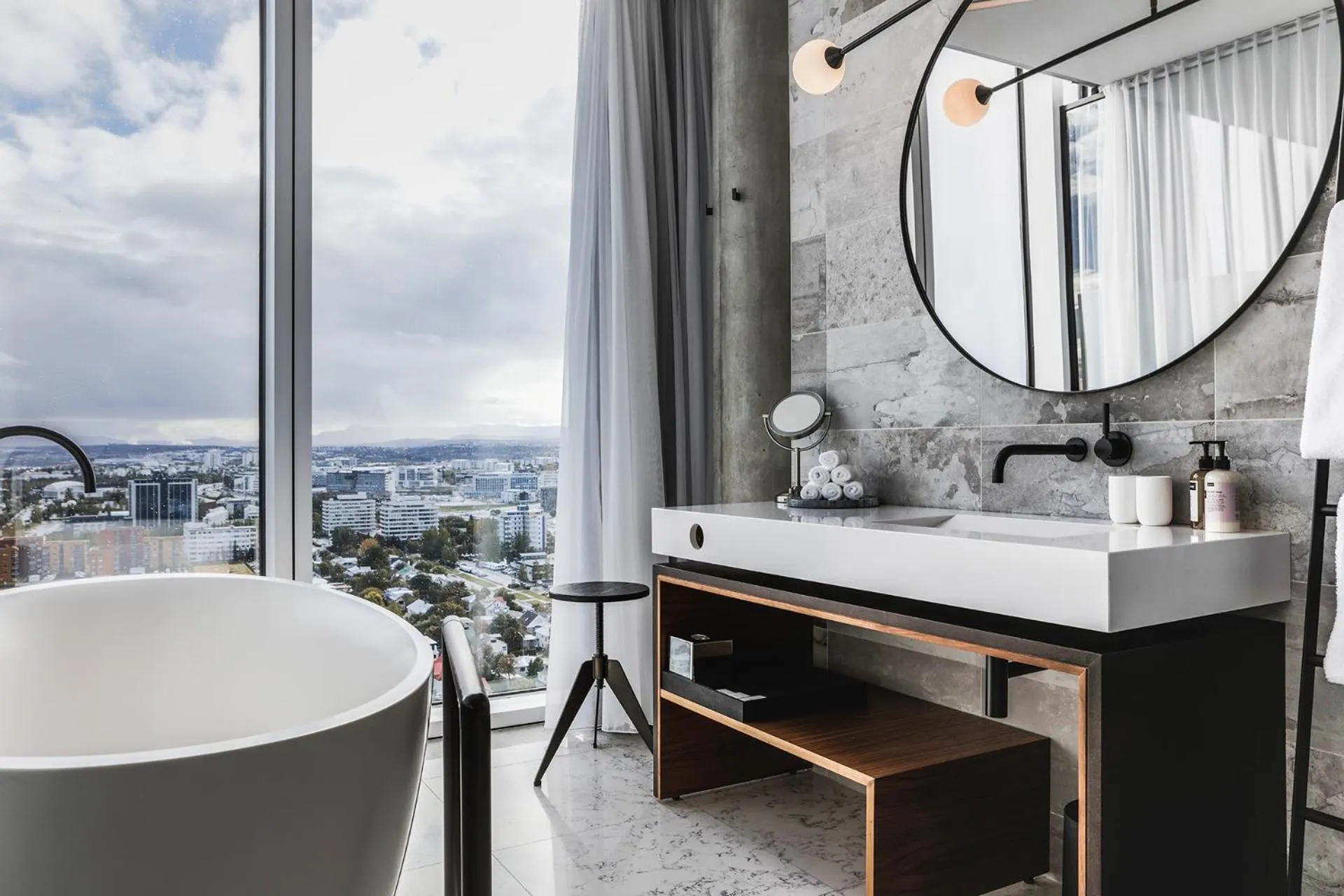 Bathroom in Tower Suites Reykjavík