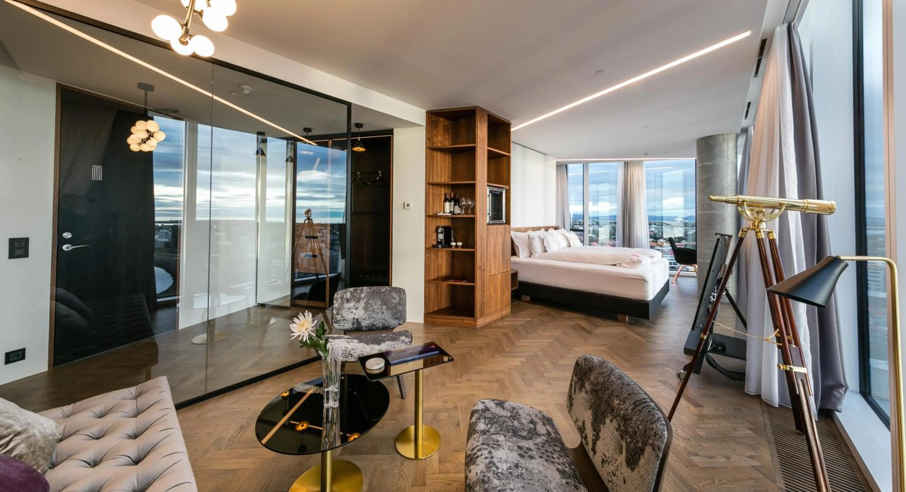 Photo of the whole room, Bed in Tower Suites Reykjavík