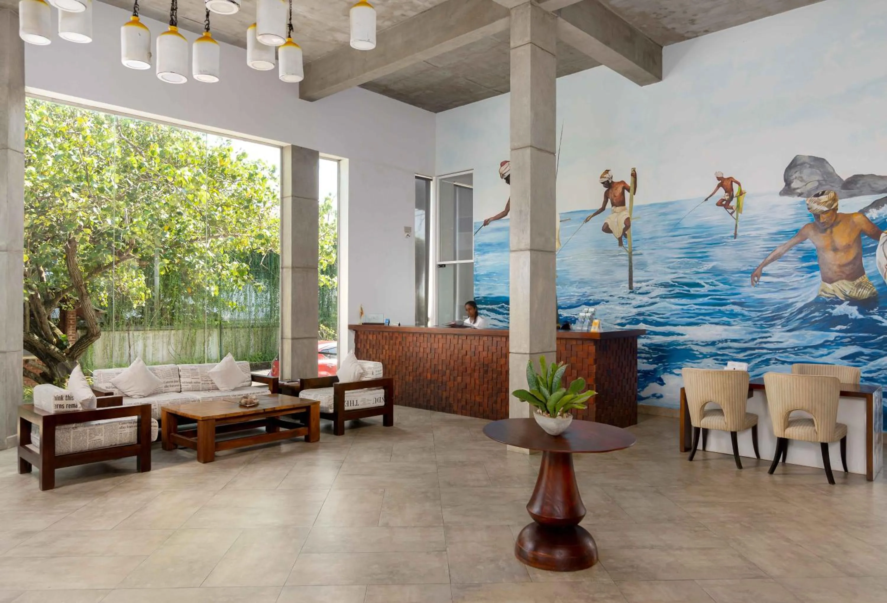 Lobby or reception in South Lake Resort Koggala