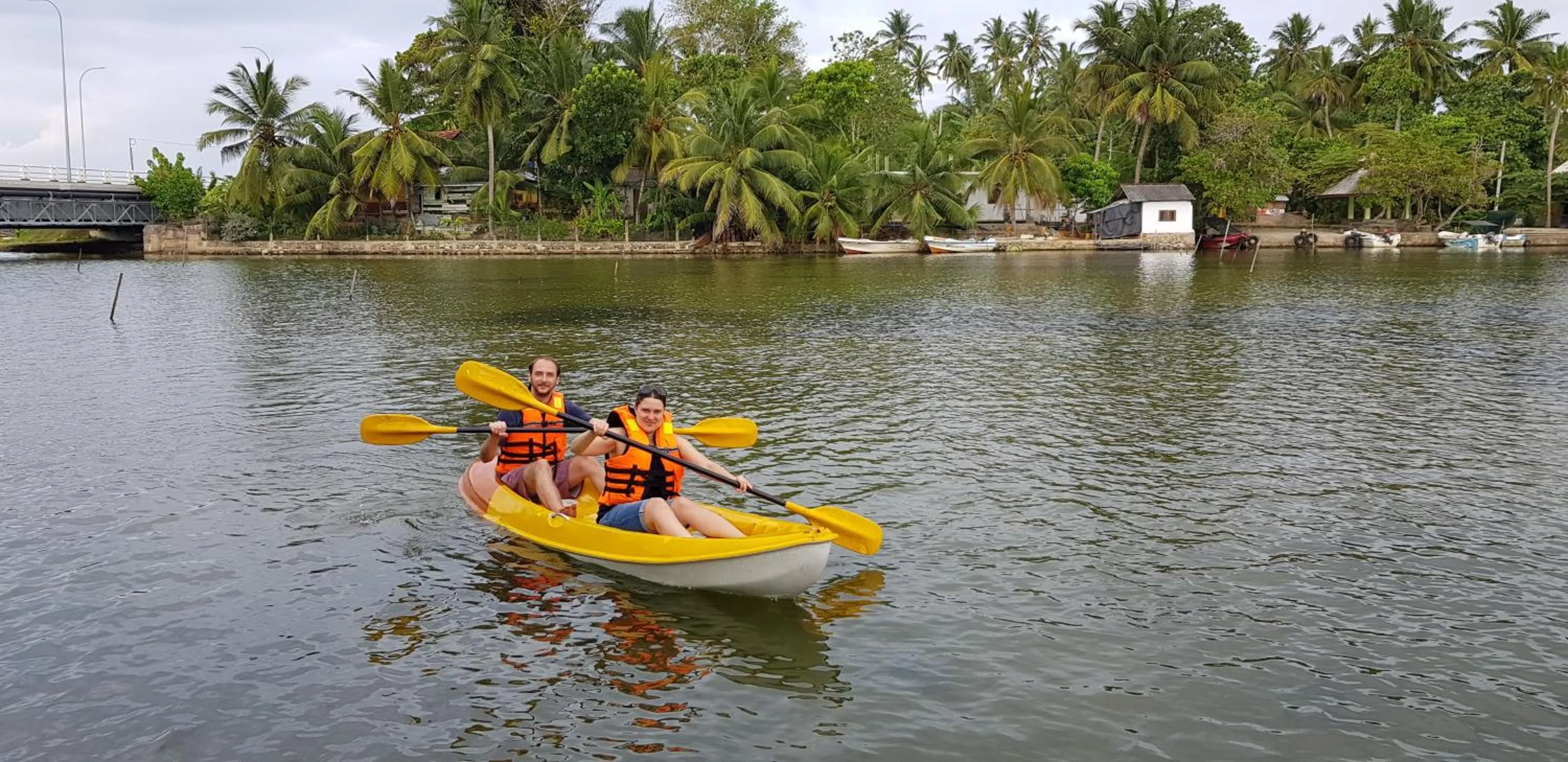 Canoeing in South Lake Resort Koggala