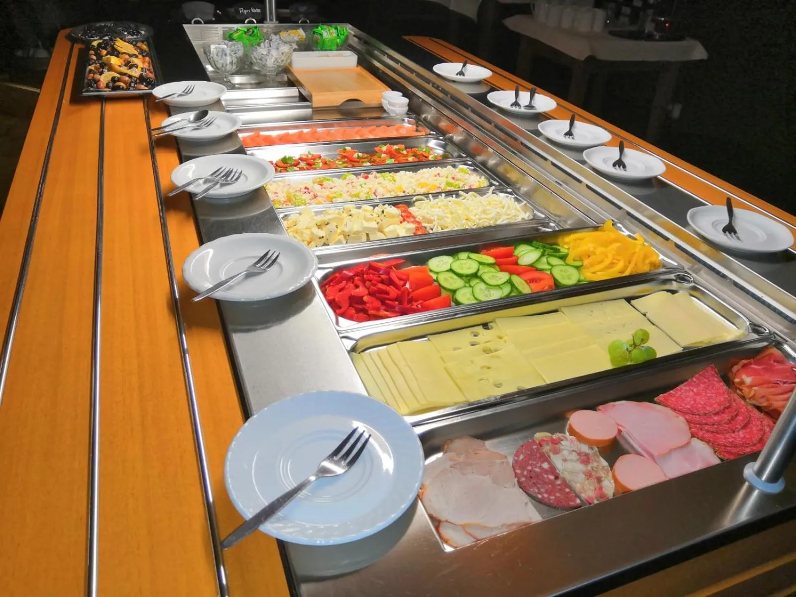 Buffet breakfast in Hotel Krone