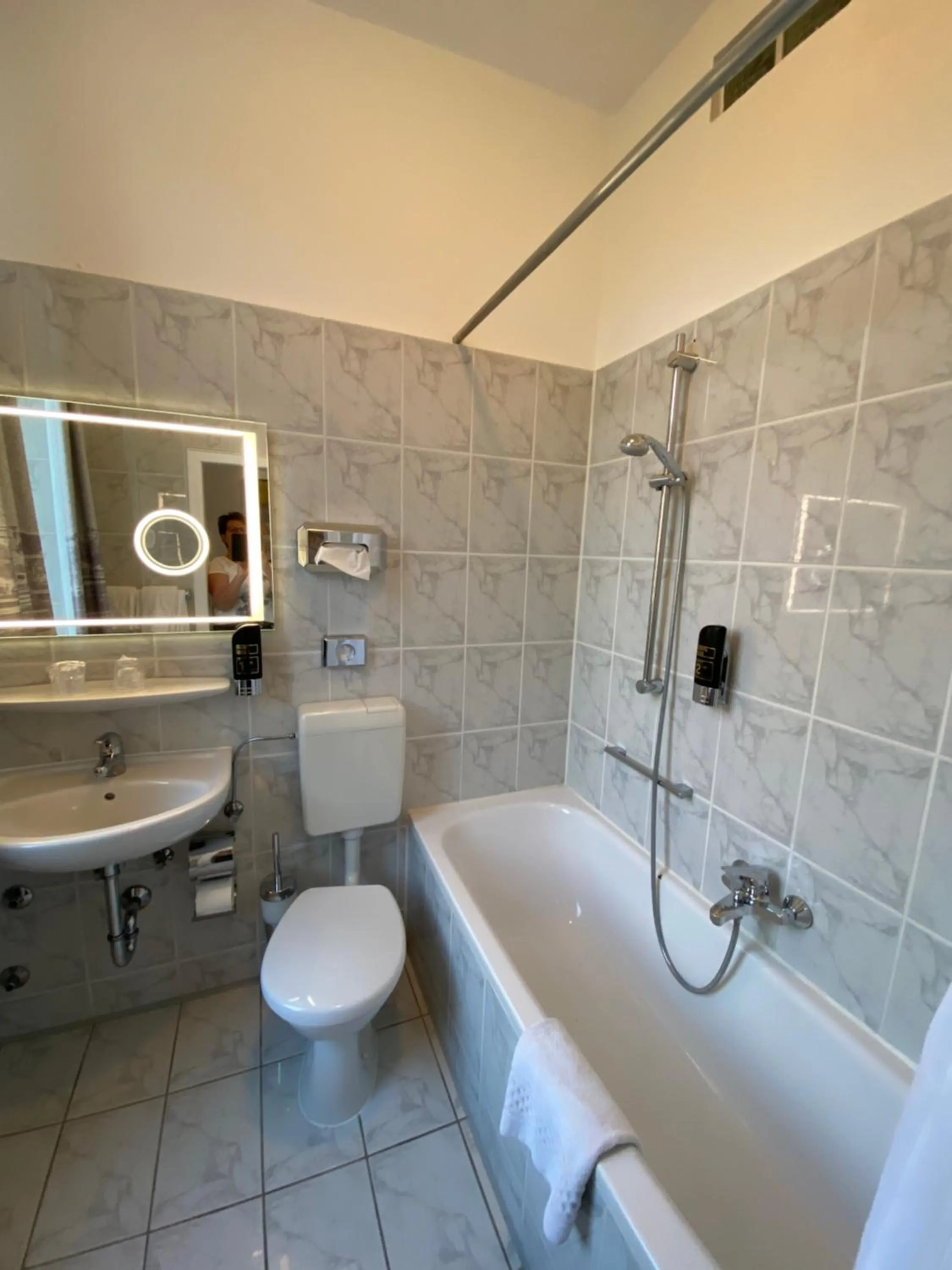 Shower in Hotel Krone