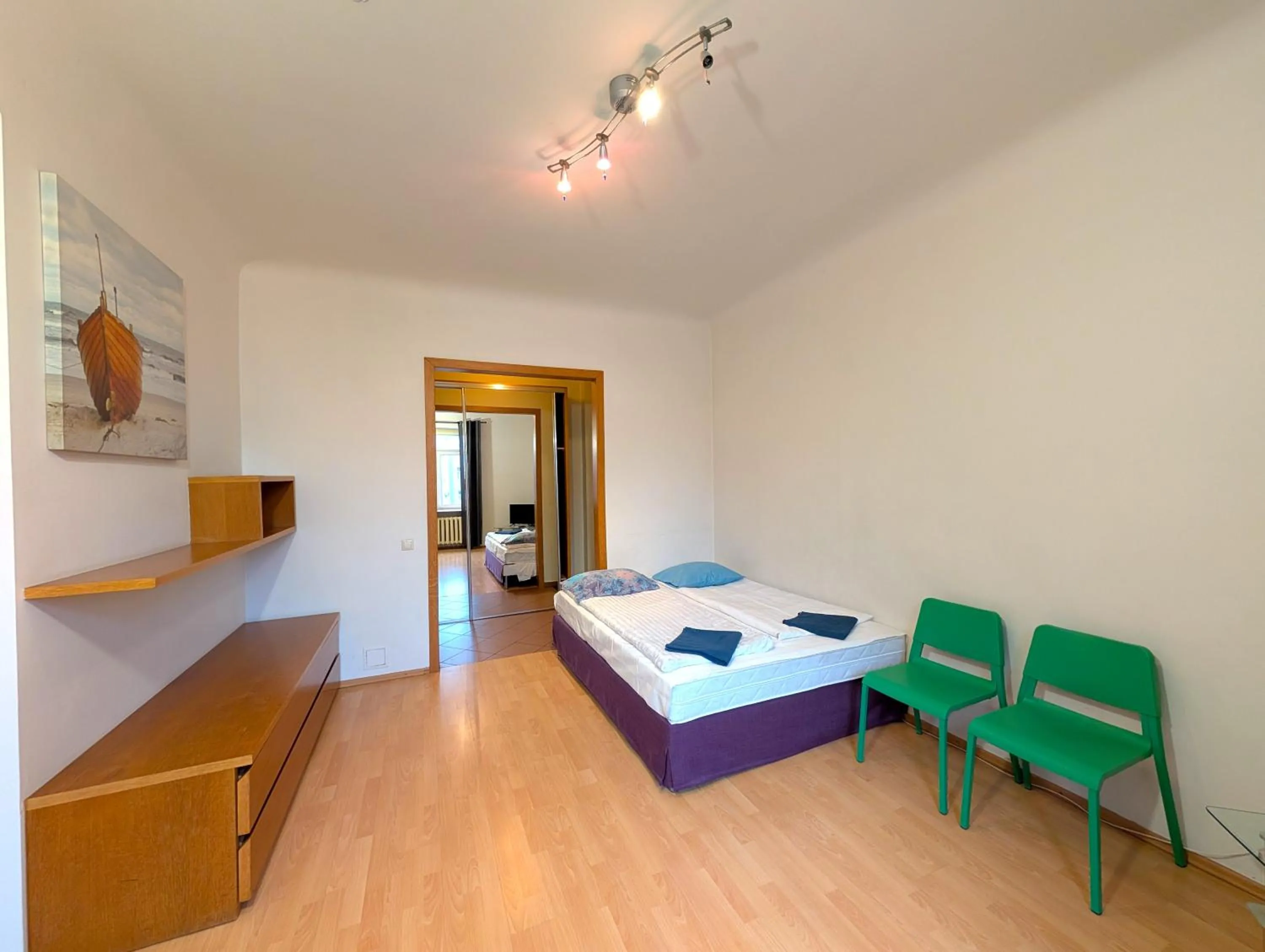Bed in Heart of Old-Town Apartments