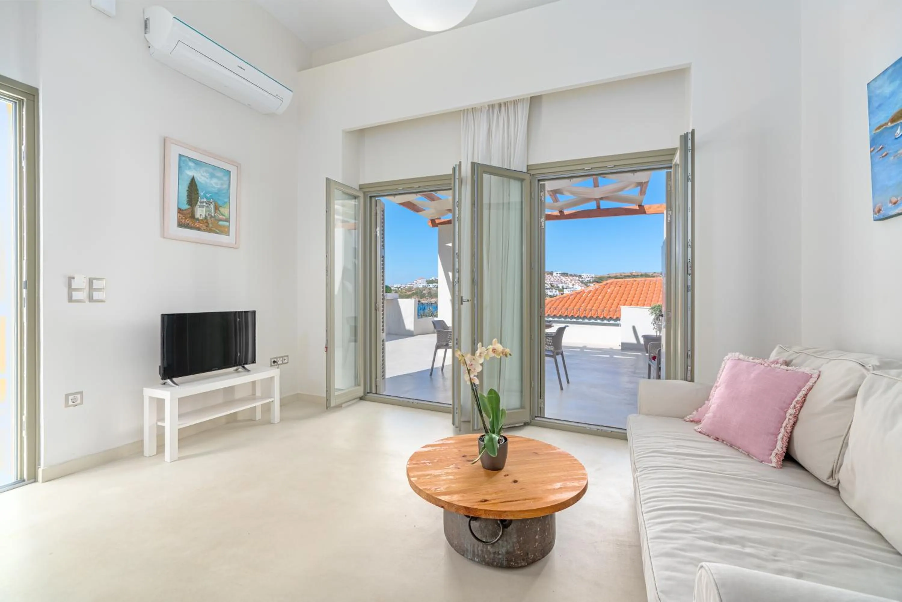 Living room in Belvedere Andros