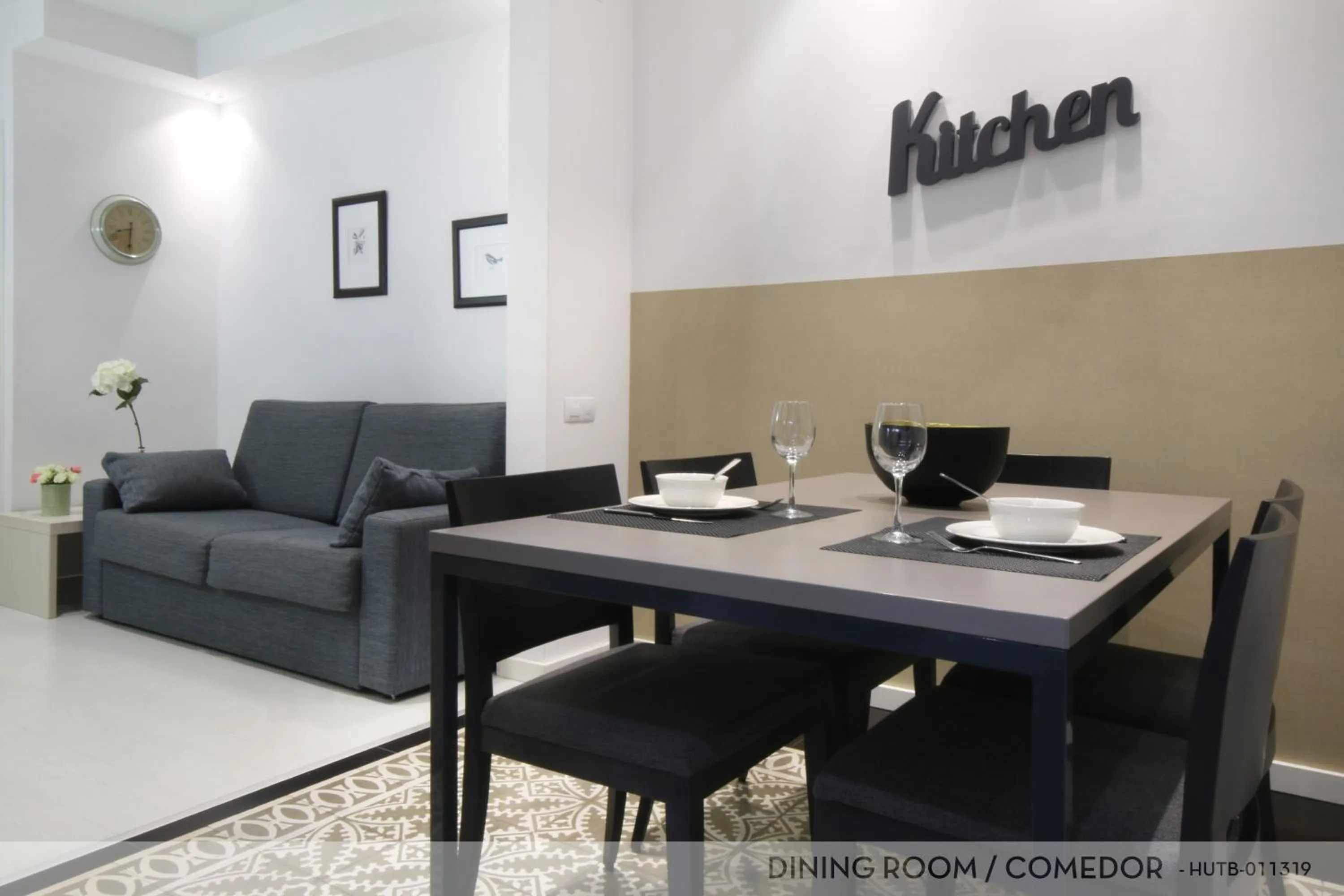 Living room in Suite Place Barcelona Còrsega