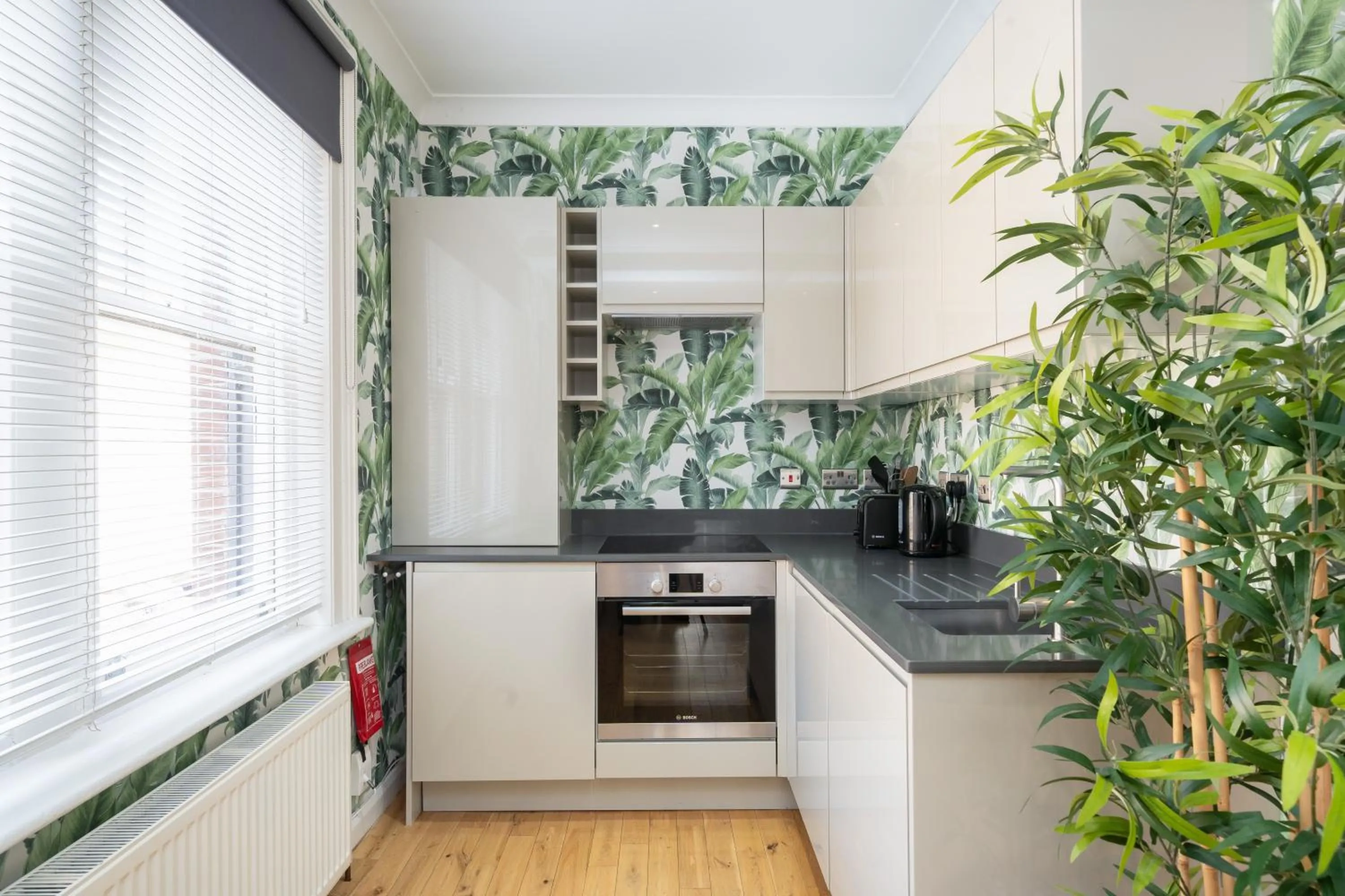 Kitchen or kitchenette in Crashpads Shoreditch Brick Lane Mini Lofts