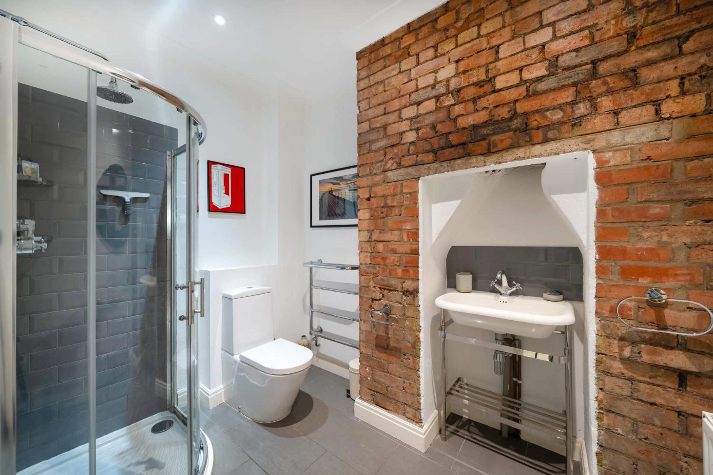 Bathroom in Crashpads Shoreditch Brick Lane Mini Lofts