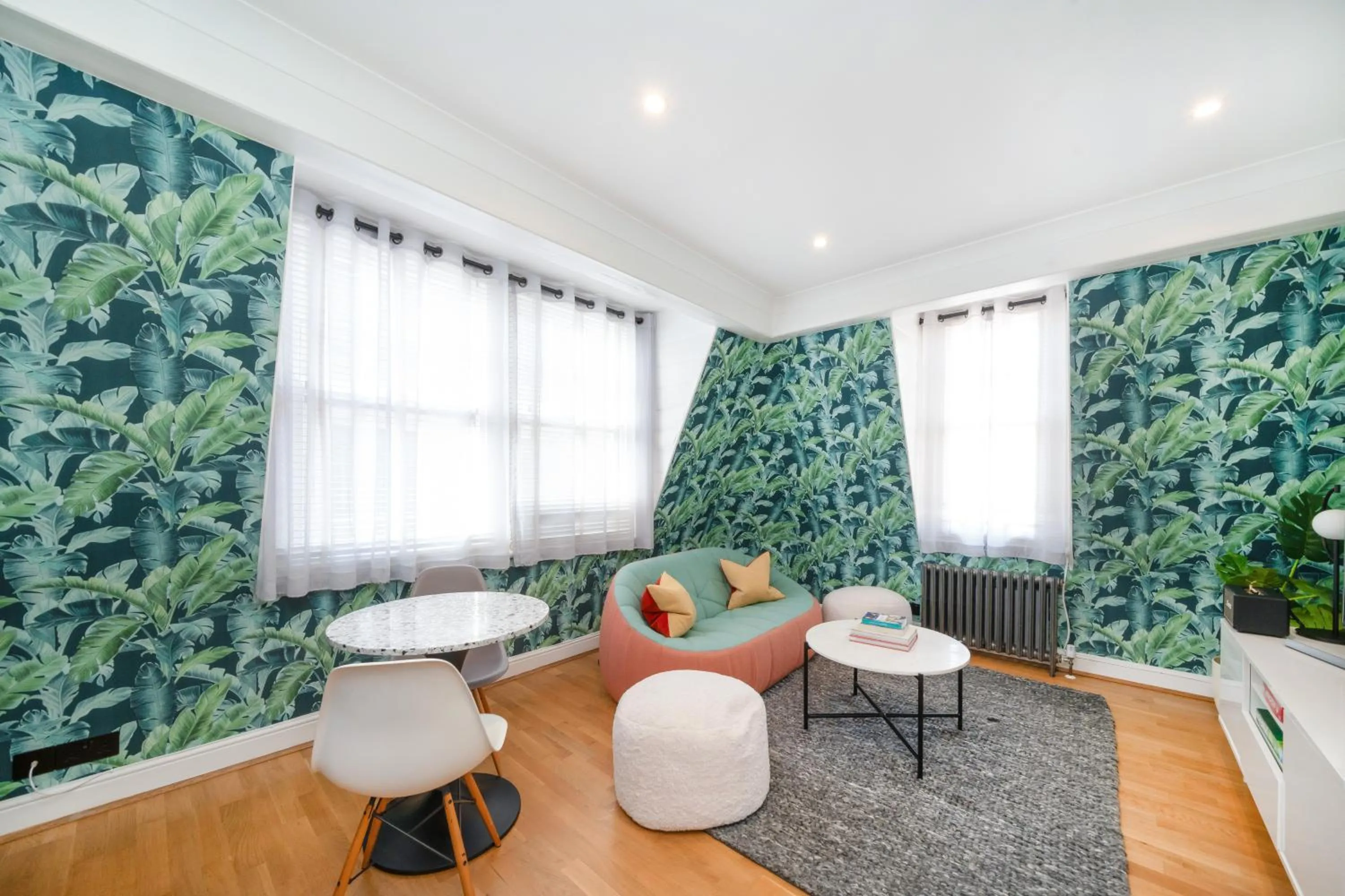 Living room in Crashpads Shoreditch Brick Lane Mini Lofts