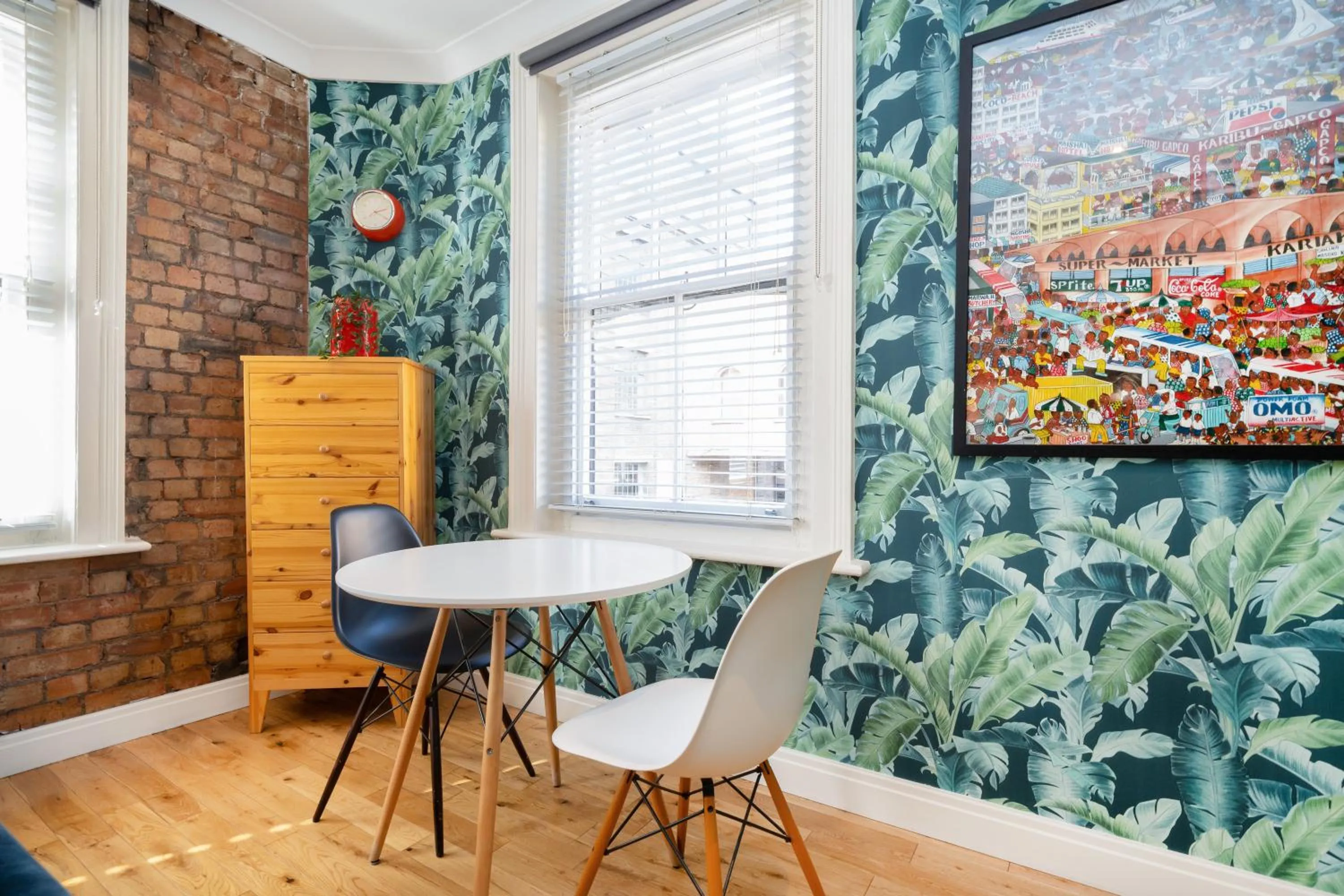 Seating area in Crashpads Shoreditch Brick Lane Mini Lofts