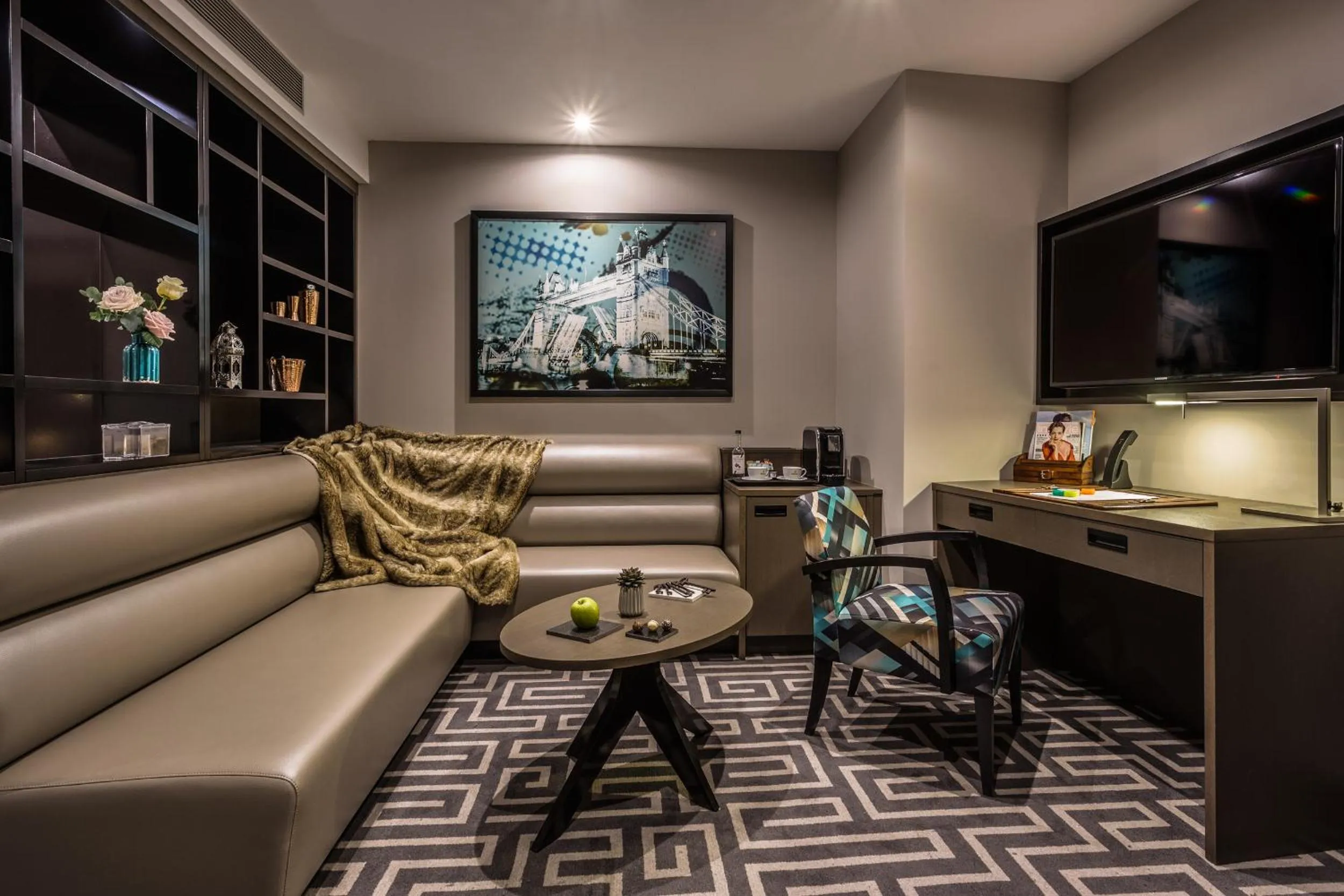 Seating area in Courthouse Hotel Shoreditch