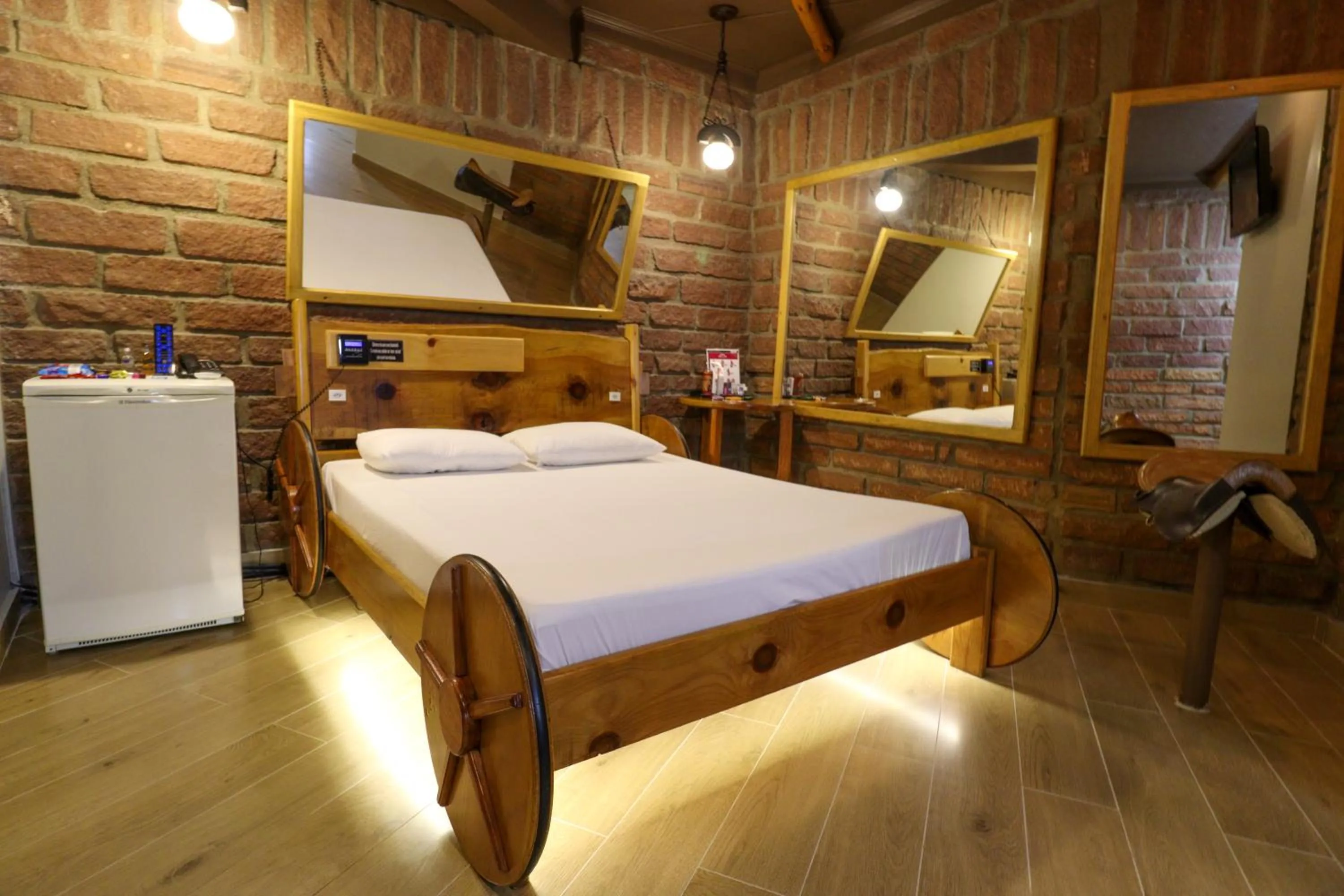 Bed in Motel Casa de Pedra