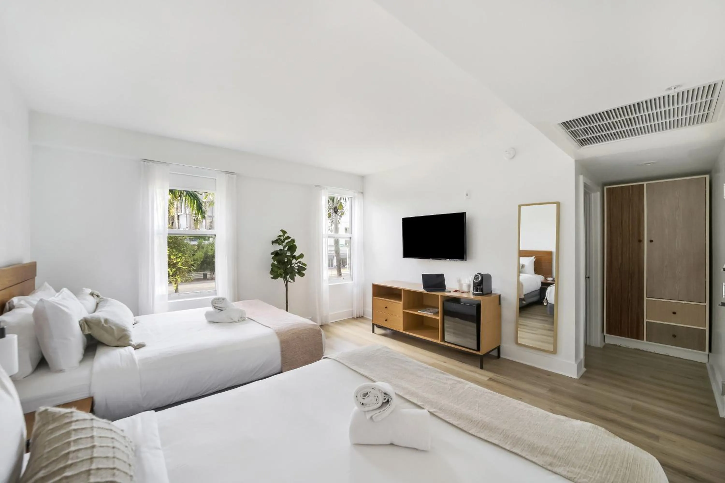 Bed in The Meridian Hotel by At Mine Hospitality