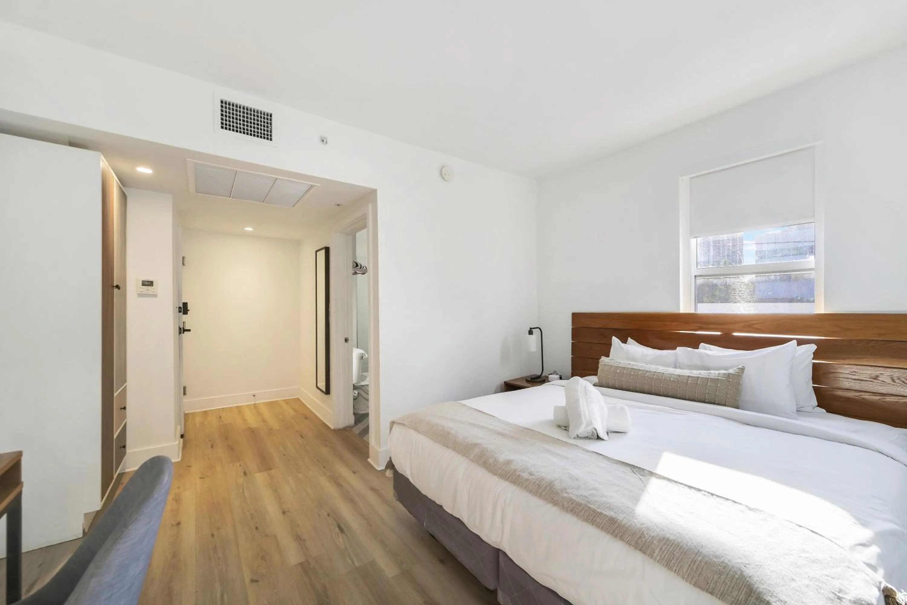 Bed in The Meridian Hotel by At Mine Hospitality