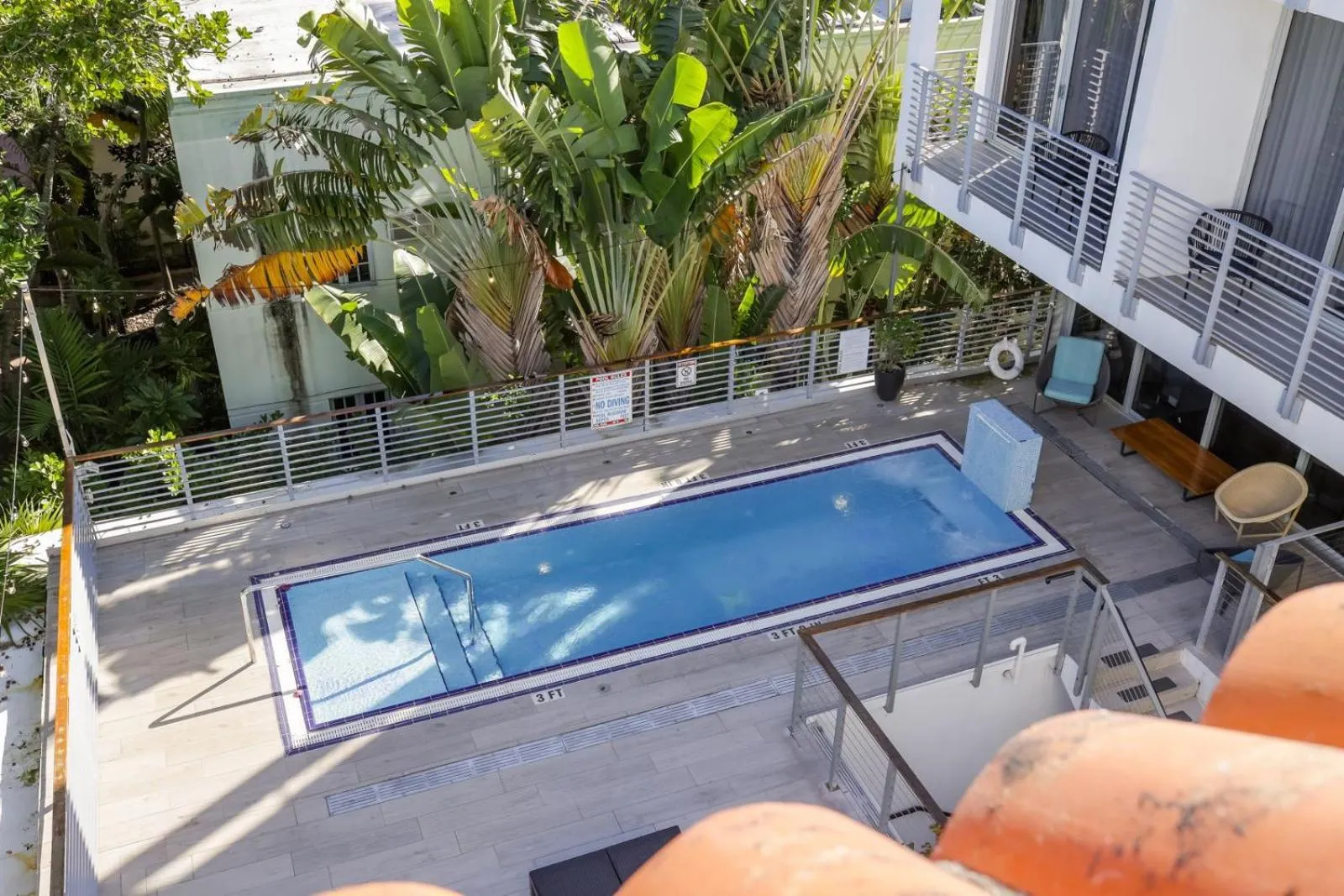 Patio in The Meridian Hotel by At Mine Hospitality