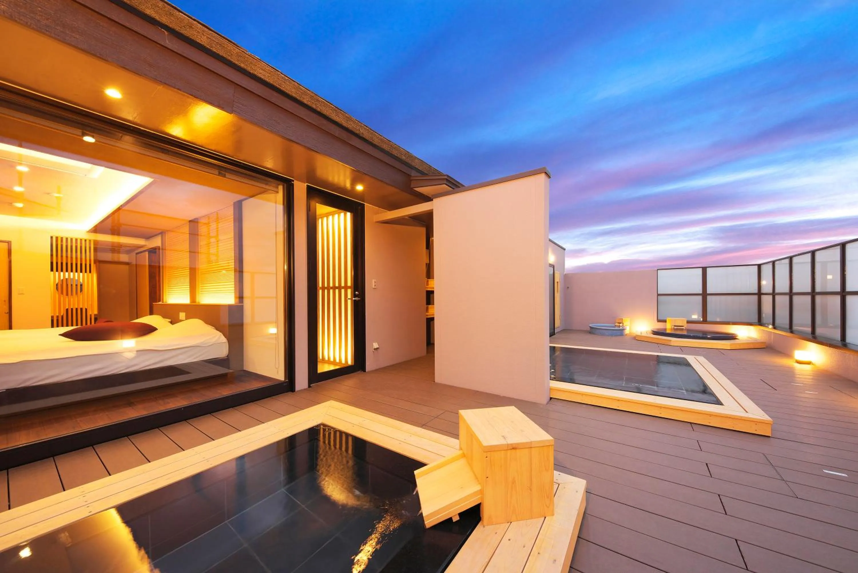 Bed in Meitei no Yado Hotel Koshien