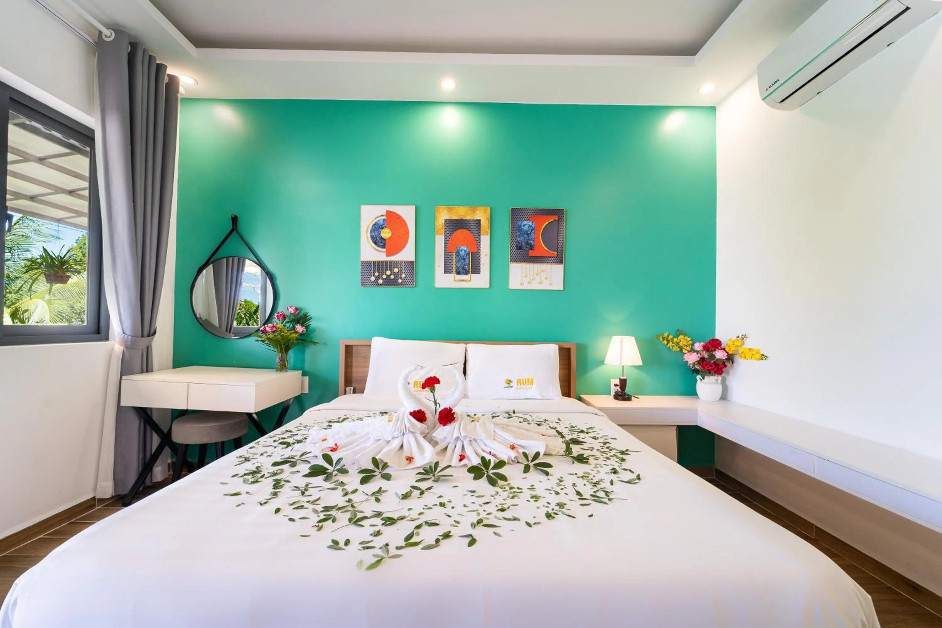 Bed in Rum Resort Phu Quoc