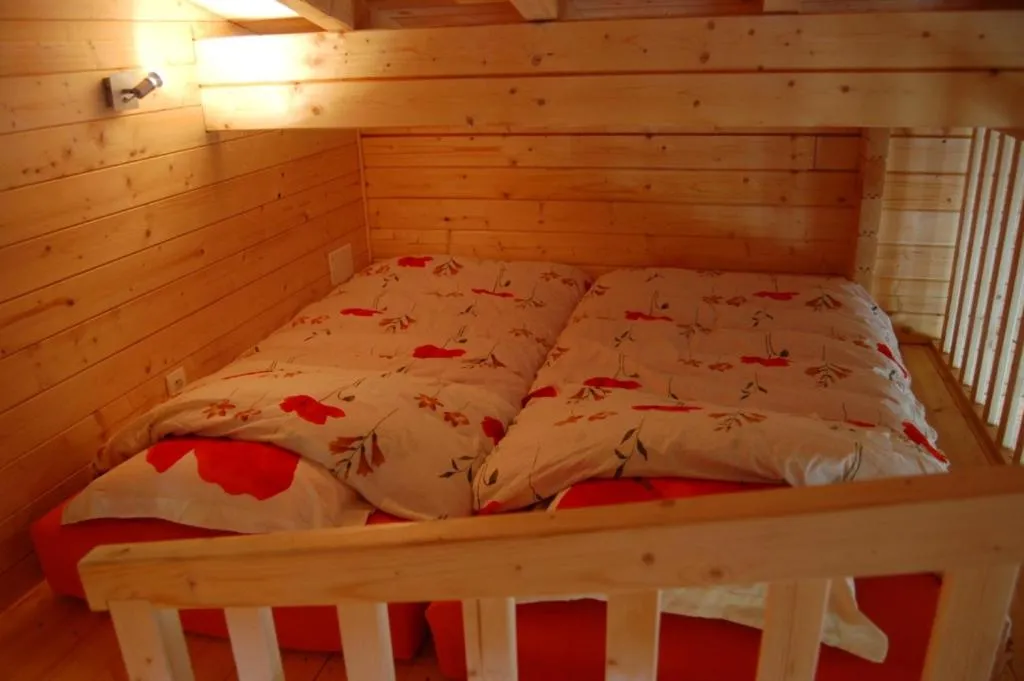 Bed in Gite et camping Ascou La Forge